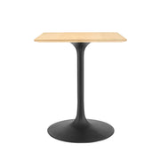 Modway Lippa 24" Square Wood Dining Table
