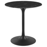 Modway Lippa 28" Round Faux Marble Dining Table