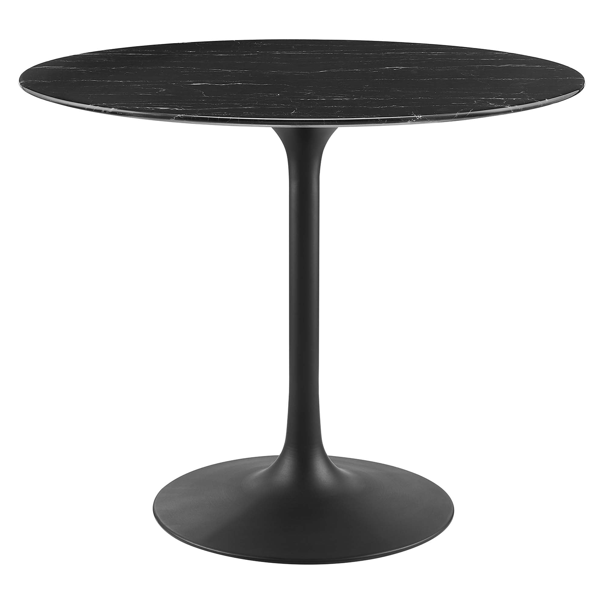 Modway Lippa 36" Round Faux Marble Dining Table