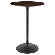 Modway Lippa 28" Round Wood Bar Table