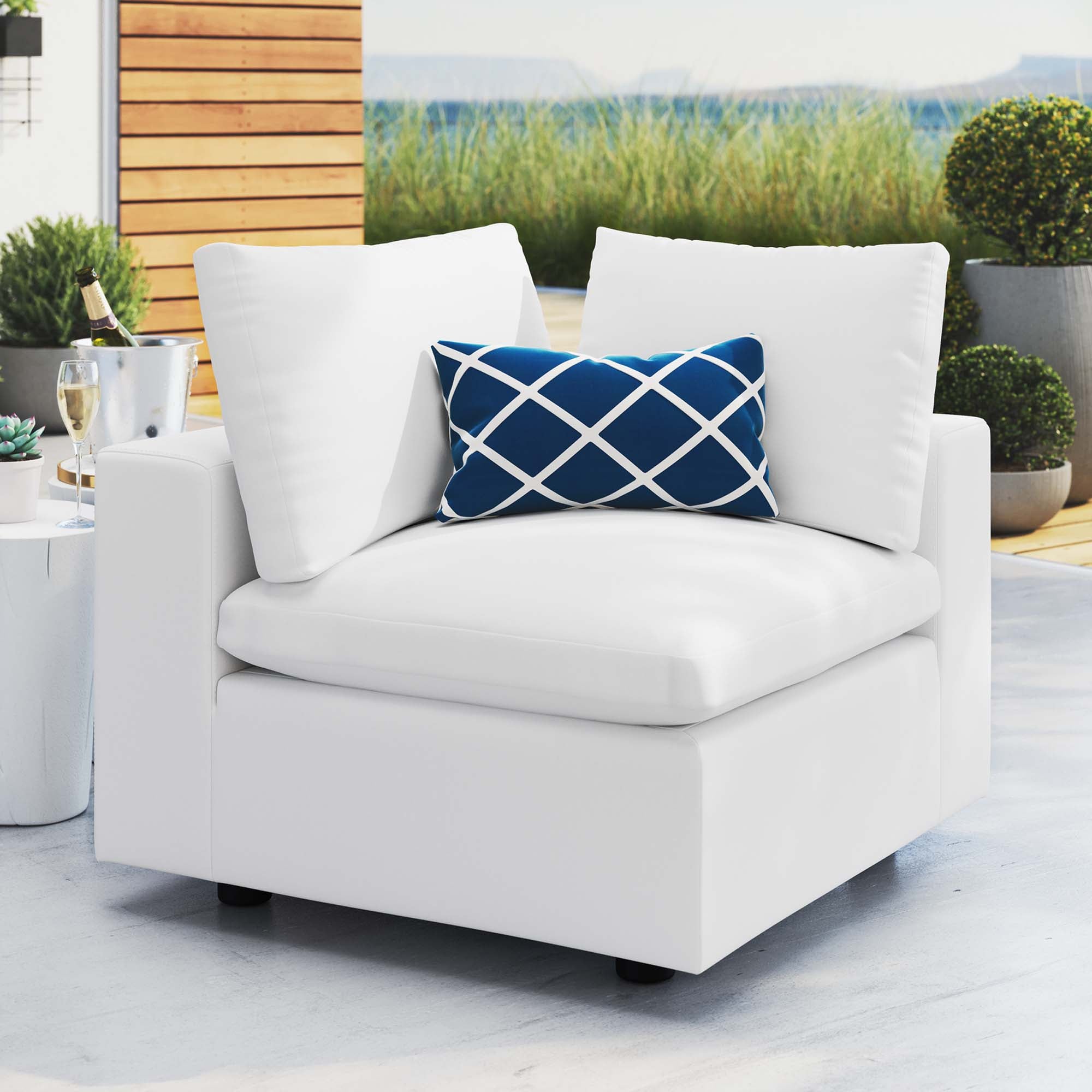 Modway Commix Sunbrella® Outdoor Patio Corner Chair