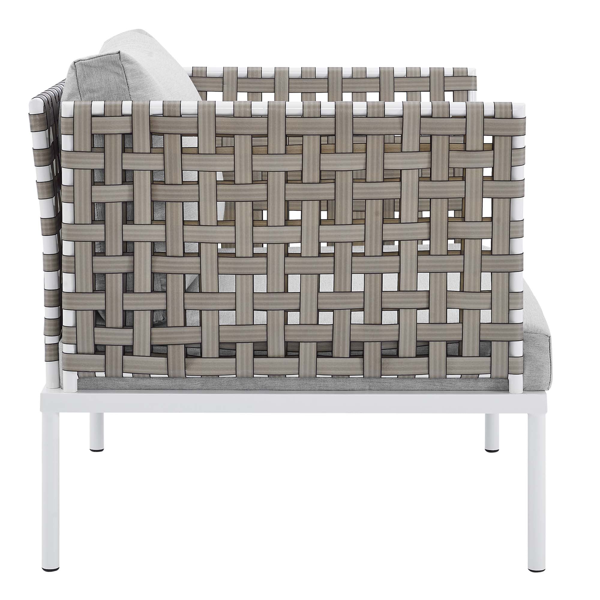 Modway Harmony Sunbrella® Basket Weave Outdoor Patio Aluminum Armchair