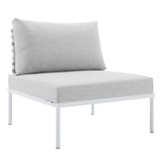 Modway Harmony Sunbrella® Basket Weave Outdoor Patio Aluminum Armless Chair