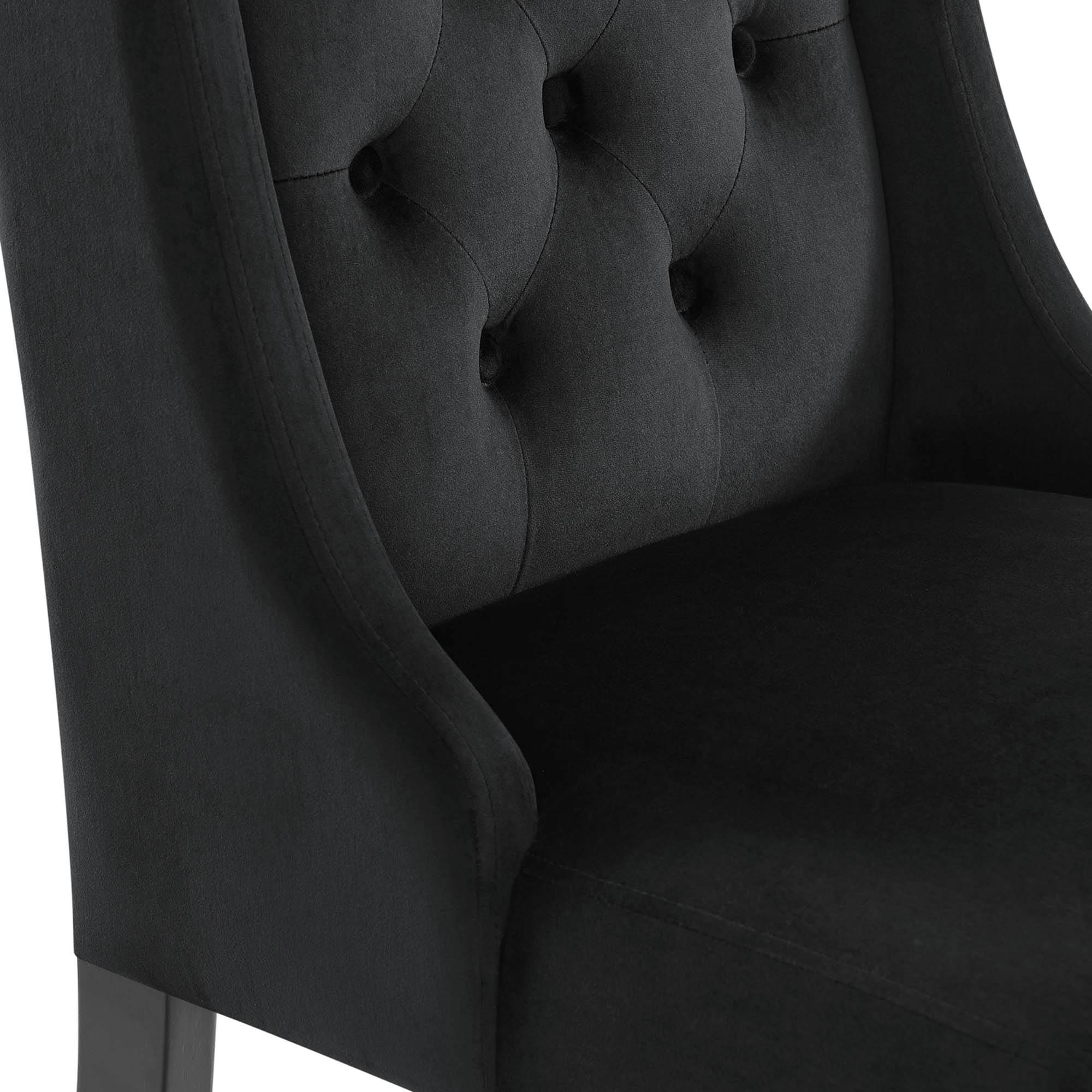 Modway Baronet Performance Velvet Dining Chairs Set of 2