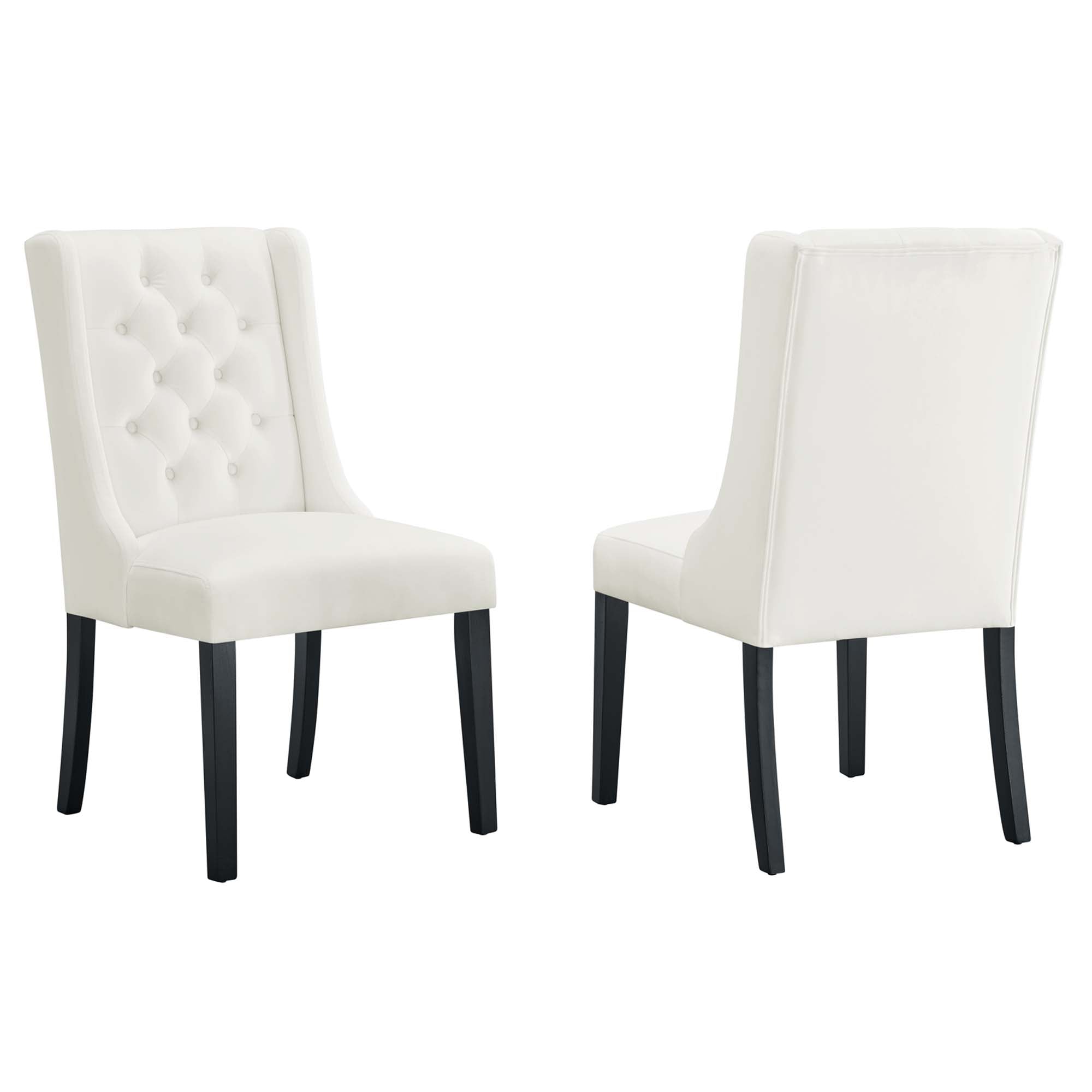 Modway Baronet Performance Velvet Dining Chairs Set of 2