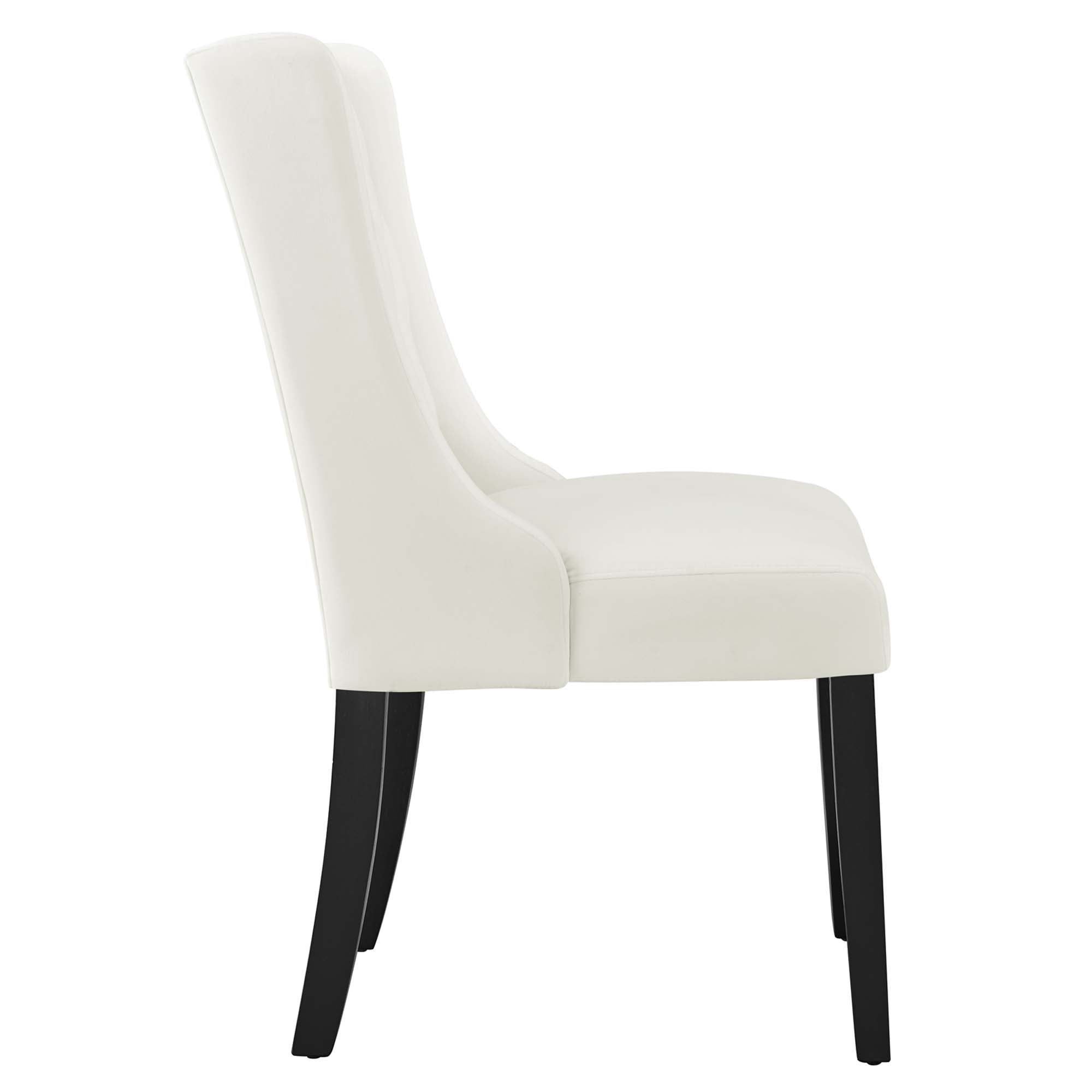 Modway Baronet Performance Velvet Dining Chairs Set of 2