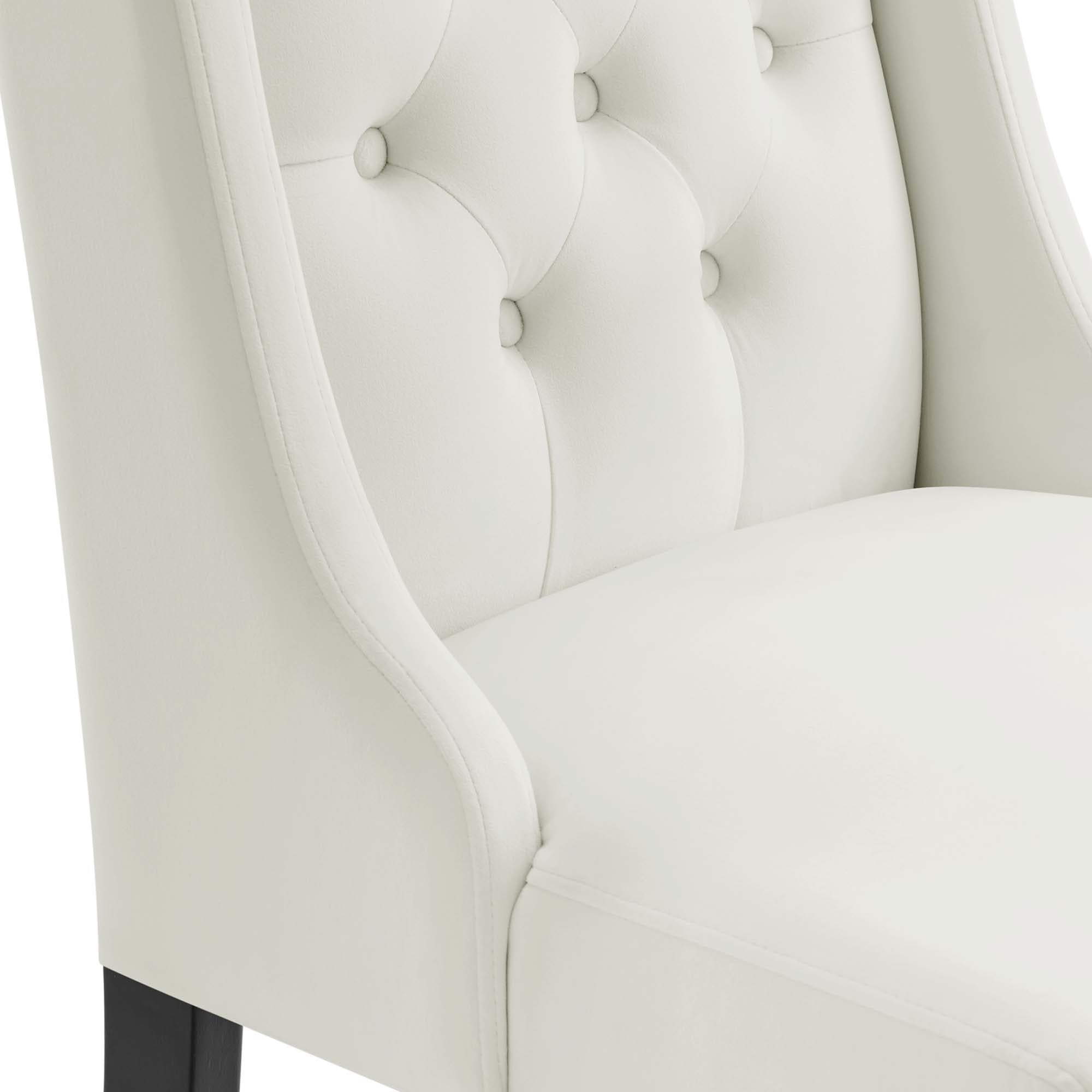 Modway Baronet Performance Velvet Dining Chairs Set of 2