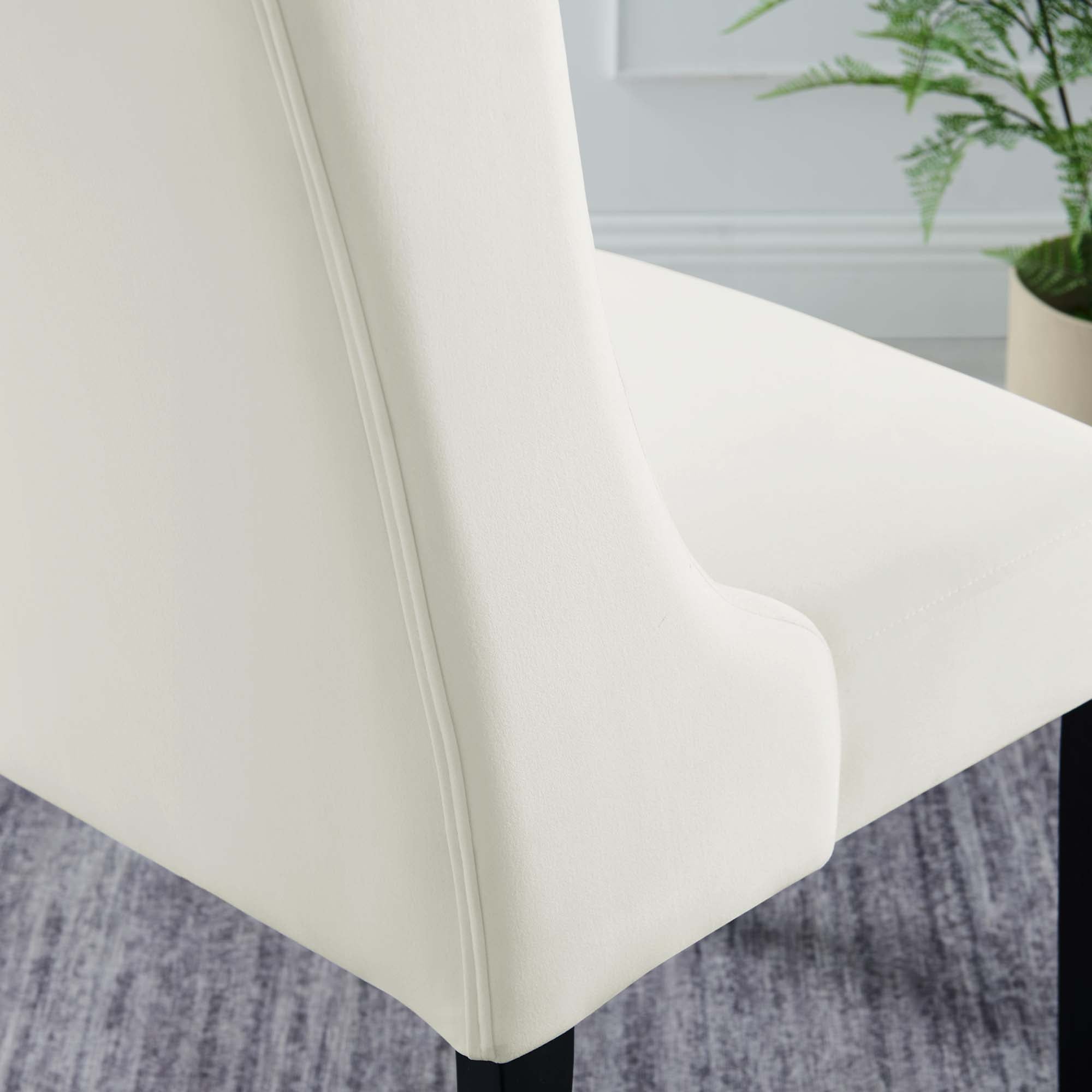 Modway Baronet Performance Velvet Dining Chairs Set of 2