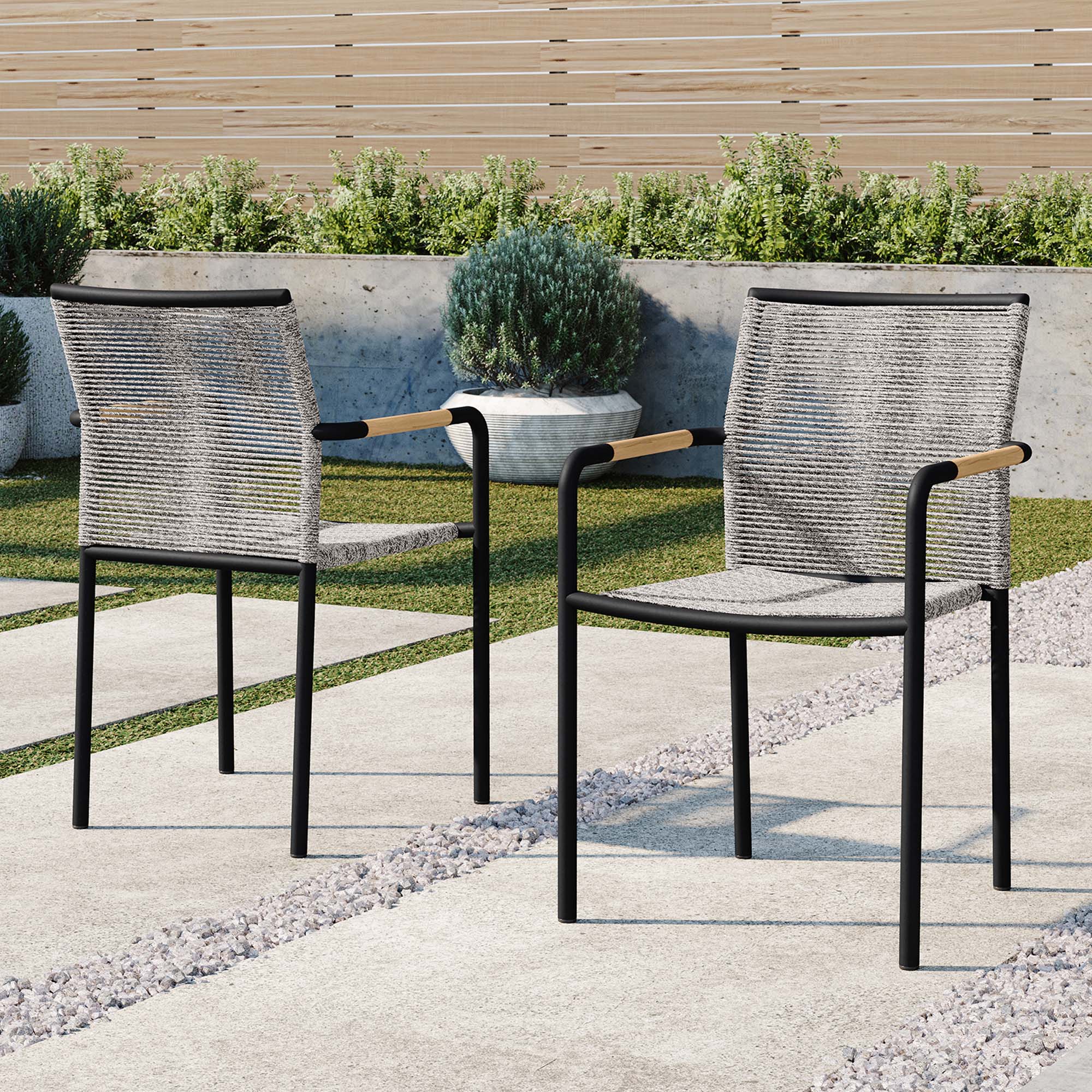 Modway Serenity Outdoor Patio Armchairs Set of 2