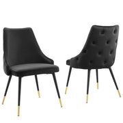 Modway Adorn Performance Velvet Dining Side Chair Set of 2