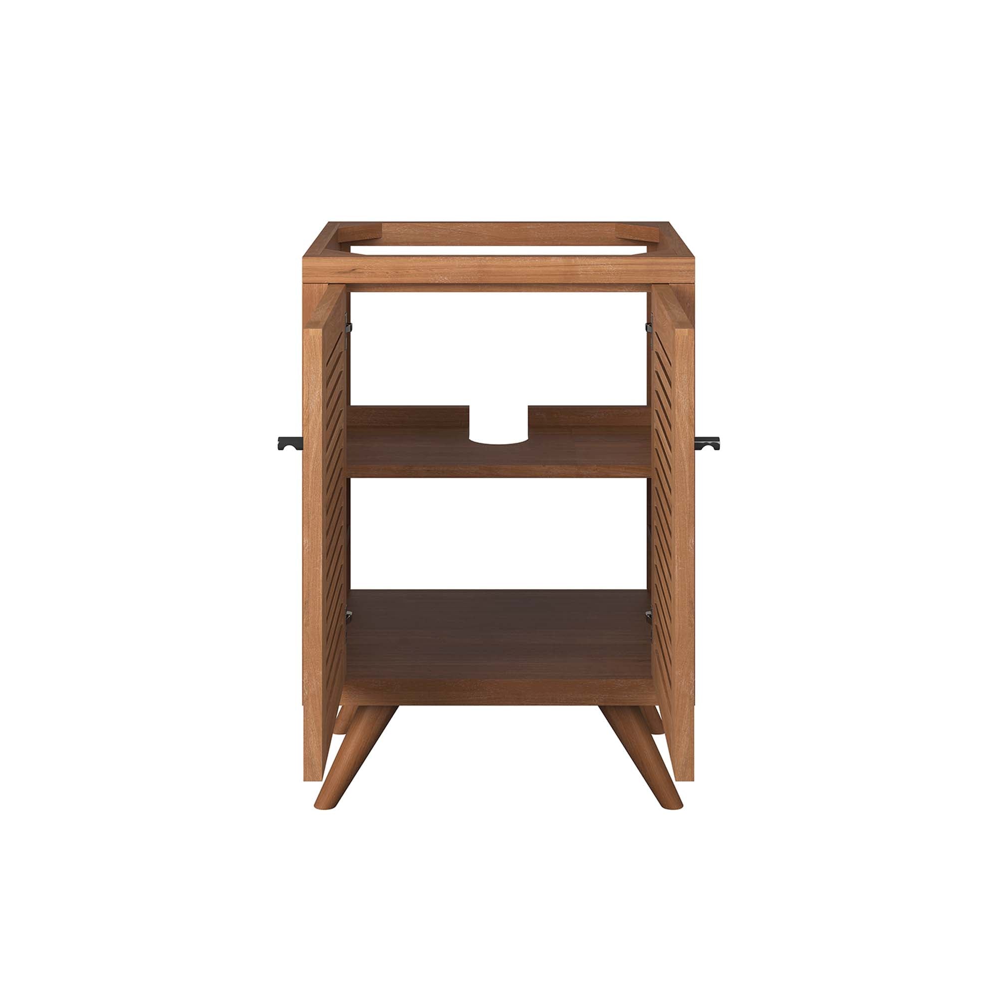 Modway Birdie 24" Teak Wood Bathroom Vanity Cabinet (Sink Basin Not Included)