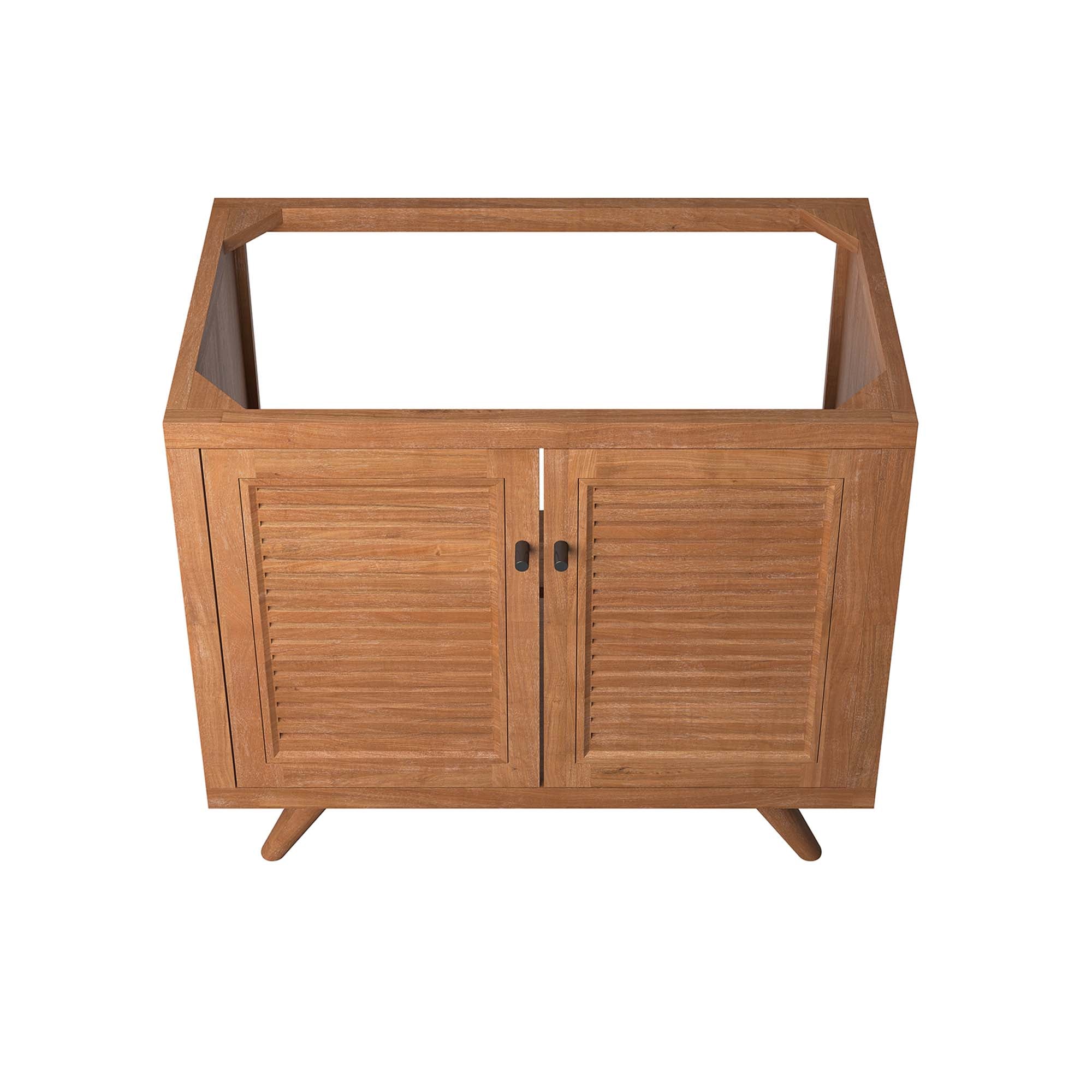 Modway Birdie 36" Teak Wood Bathroom Vanity Cabinet (Sink Basin Not Included)