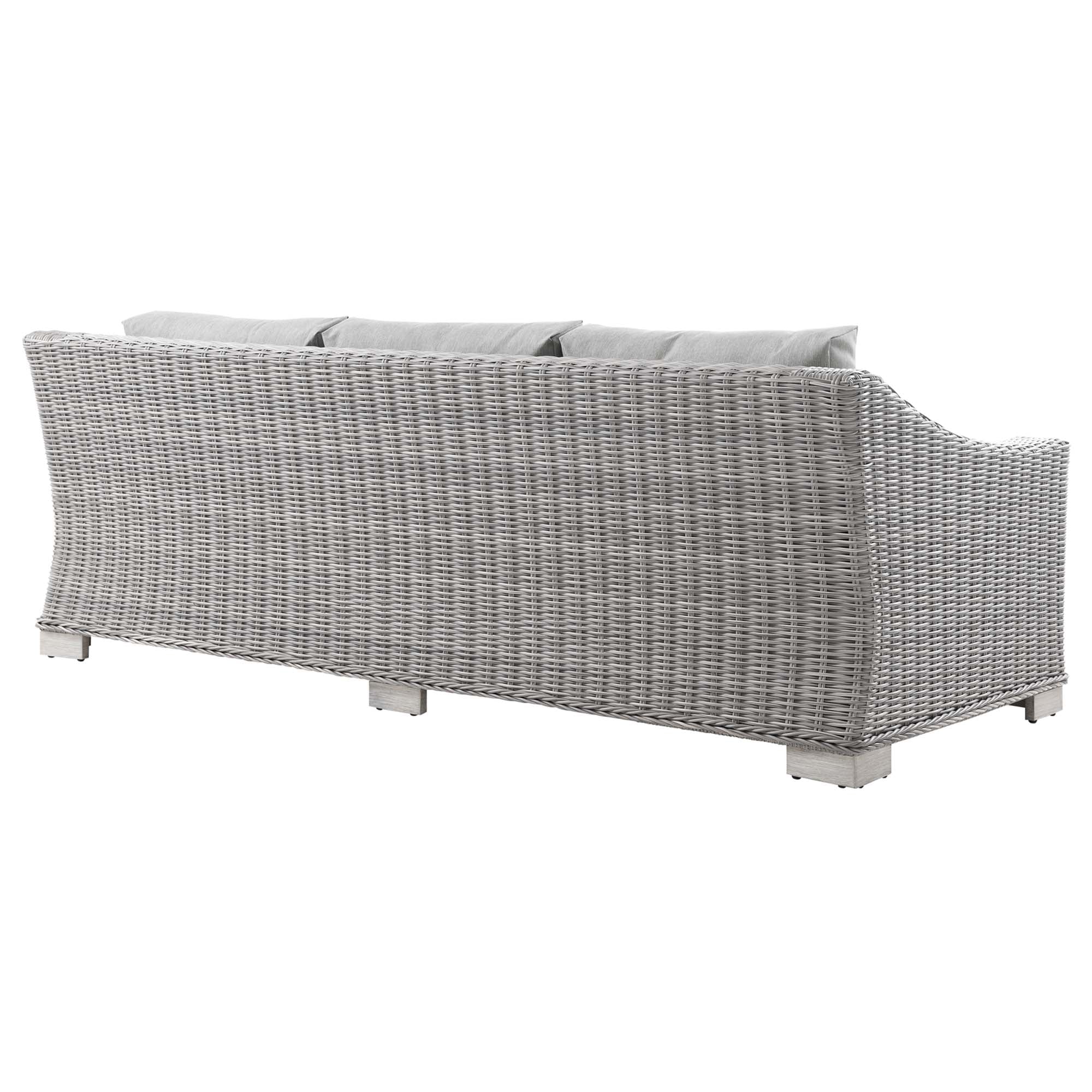 Modway Conway 5-Piece Outdoor Patio Wicker Rattan Furniture Set