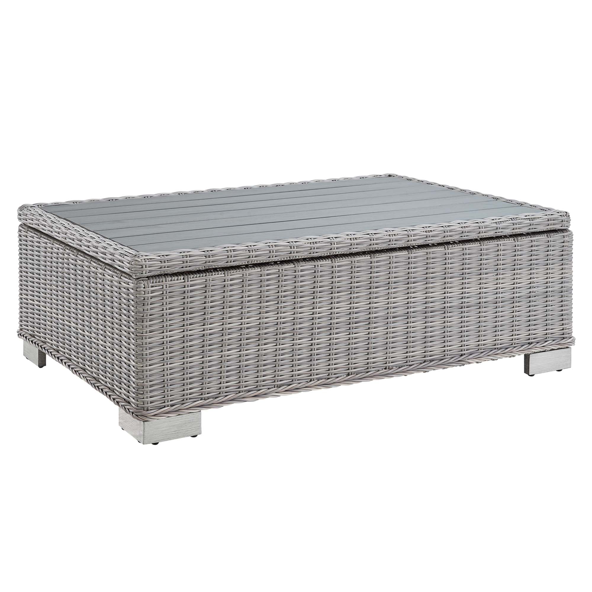 Modway Conway 4-Piece Outdoor Patio Wicker Rattan Furniture Set