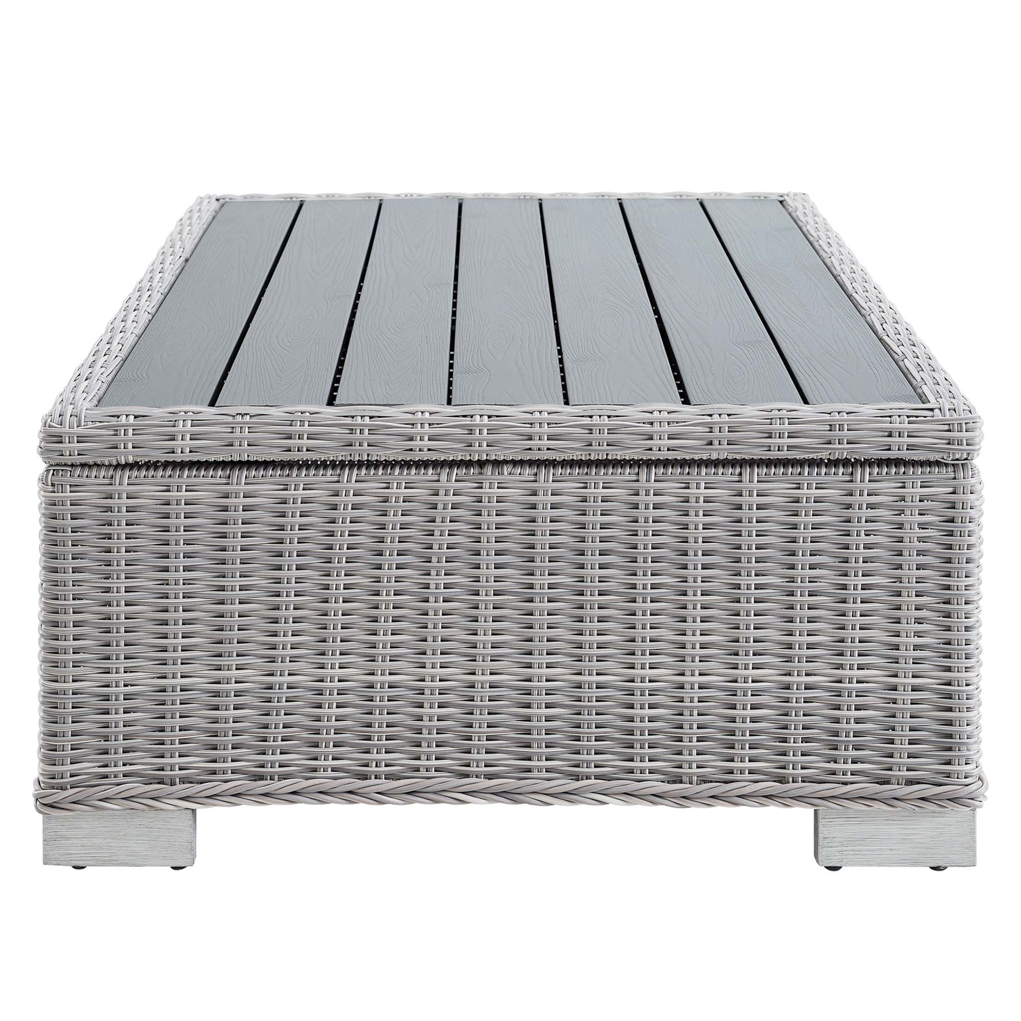 Modway Conway 4-Piece Outdoor Patio Wicker Rattan Furniture Set