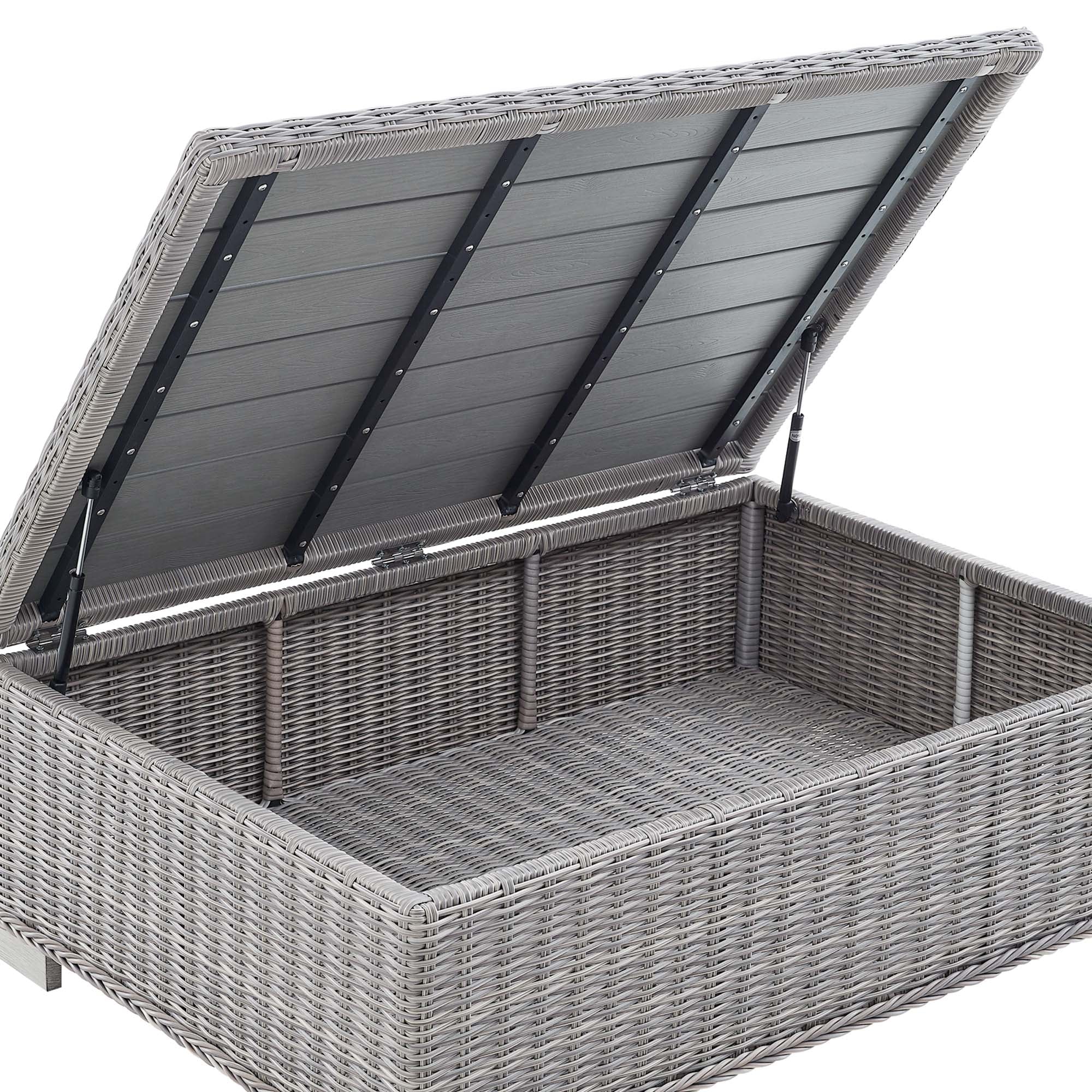 Modway Conway 4-Piece Outdoor Patio Wicker Rattan Furniture Set