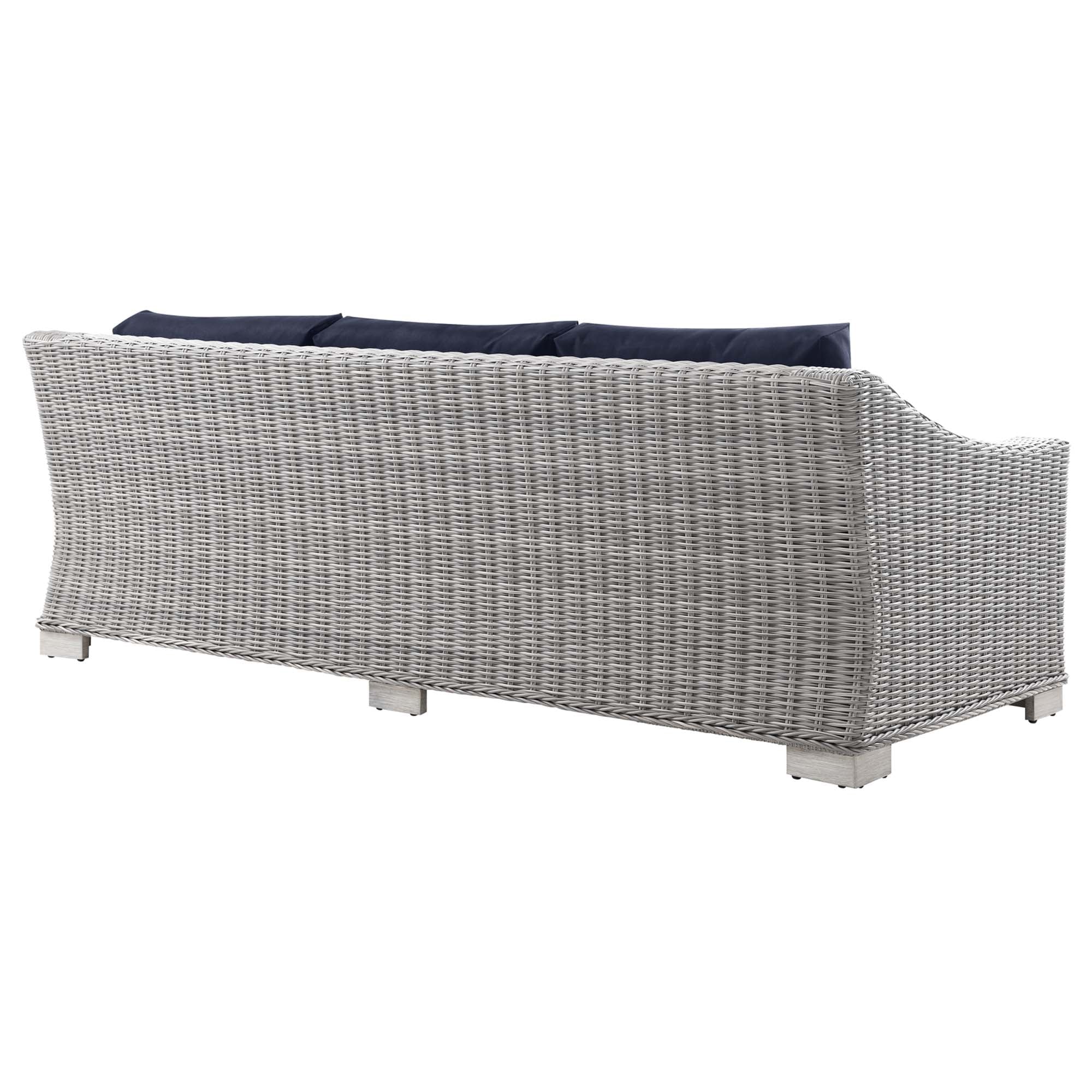 Modway Conway 4-Piece Outdoor Patio Wicker Rattan Furniture Set