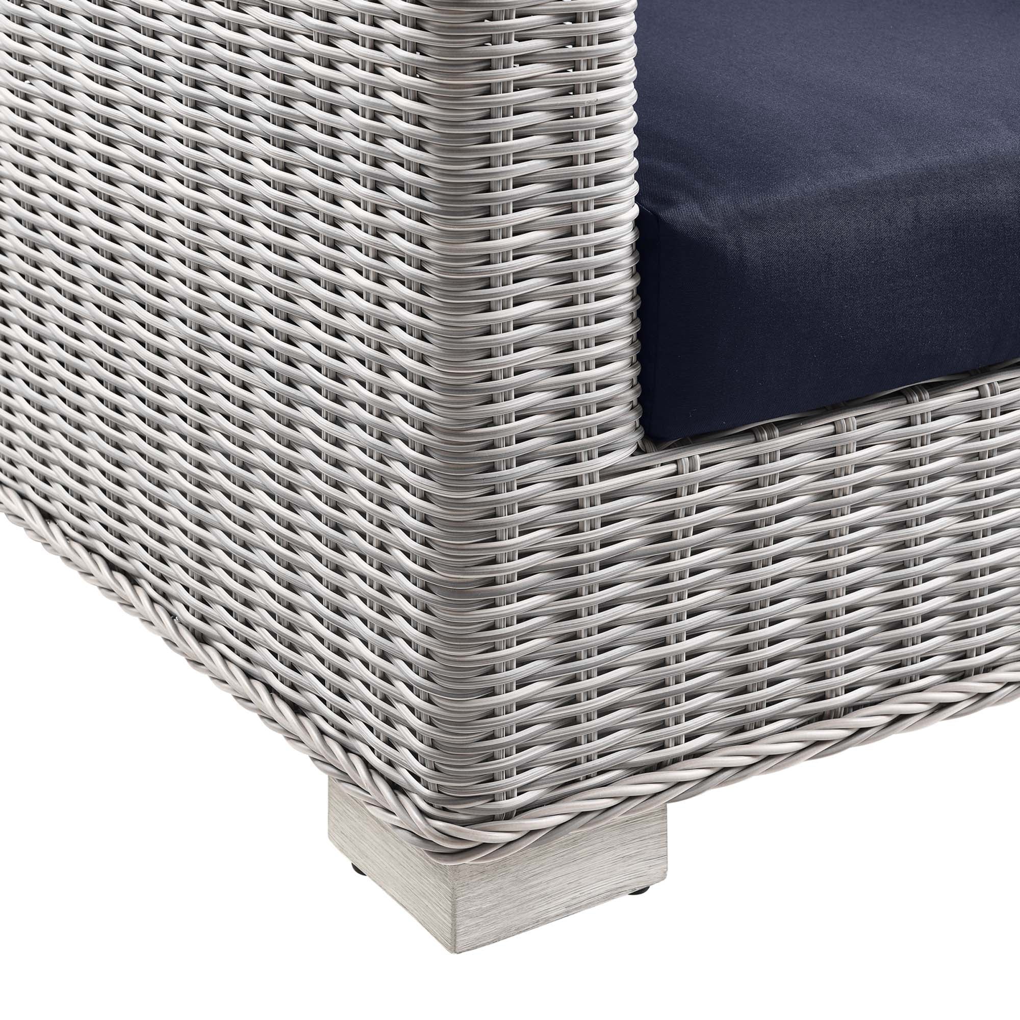 Modway Conway 4-Piece Outdoor Patio Wicker Rattan Furniture Set