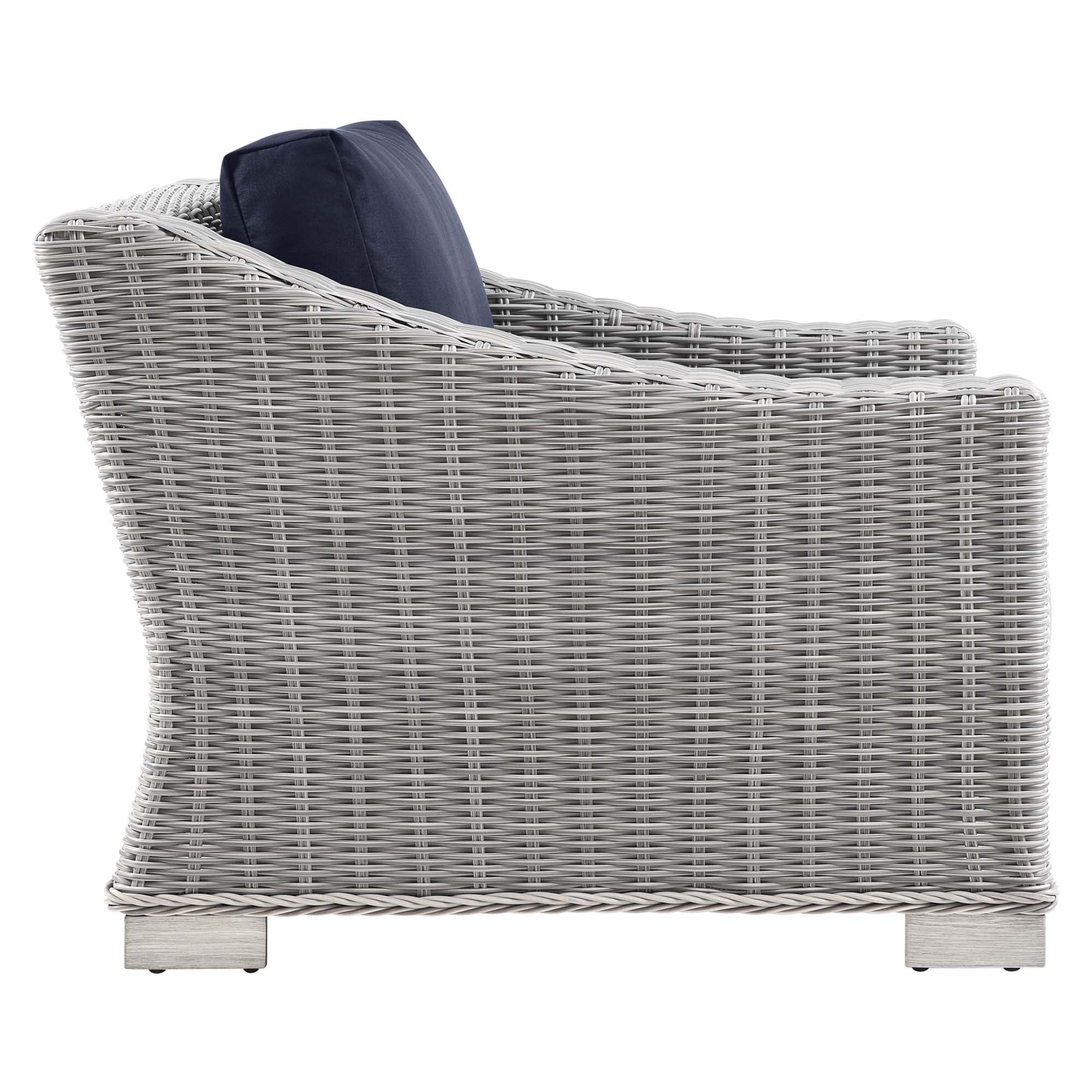 Modway Conway 4-Piece Outdoor Patio Wicker Rattan Furniture Set
