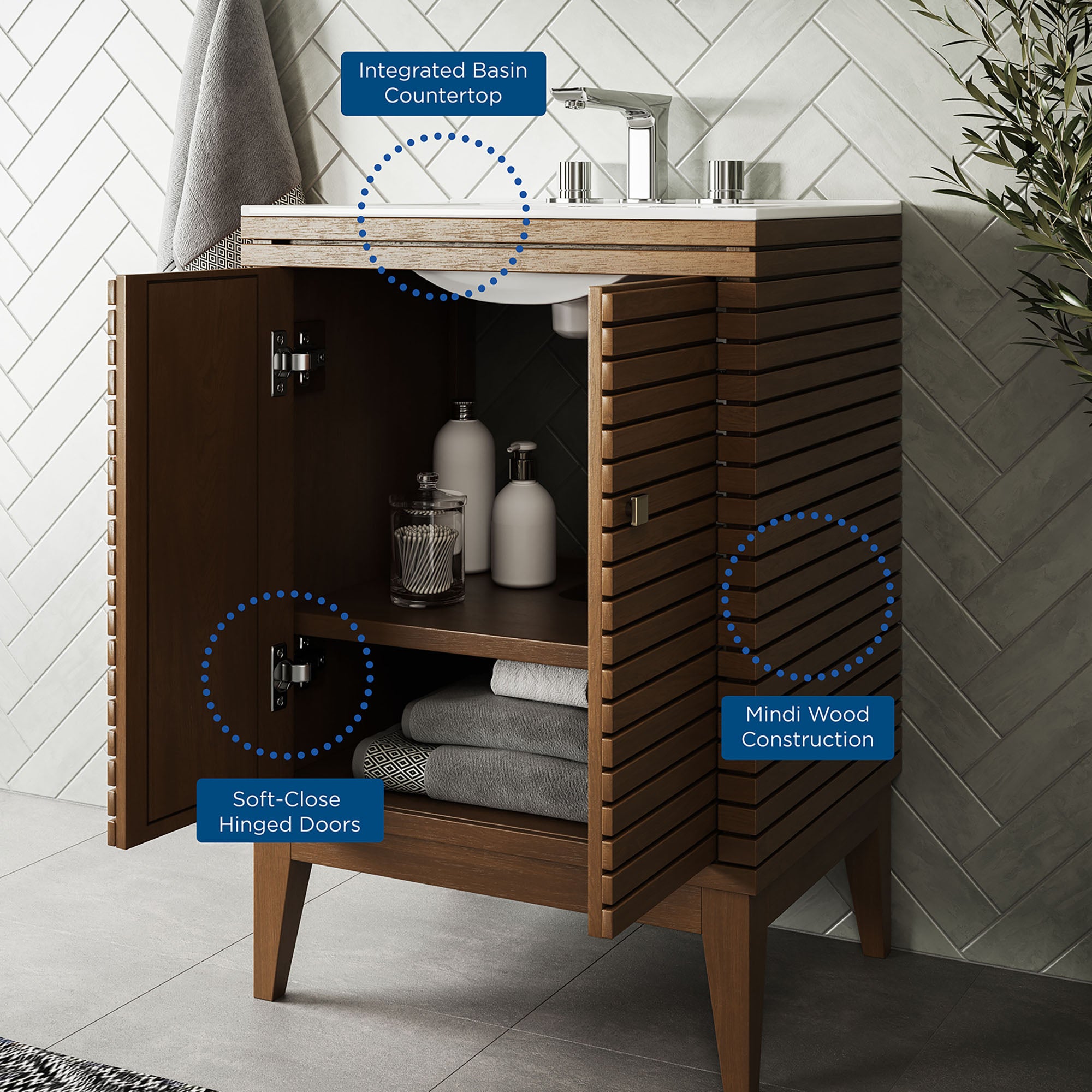 Modway Ledger 24" Bathroom Vanity