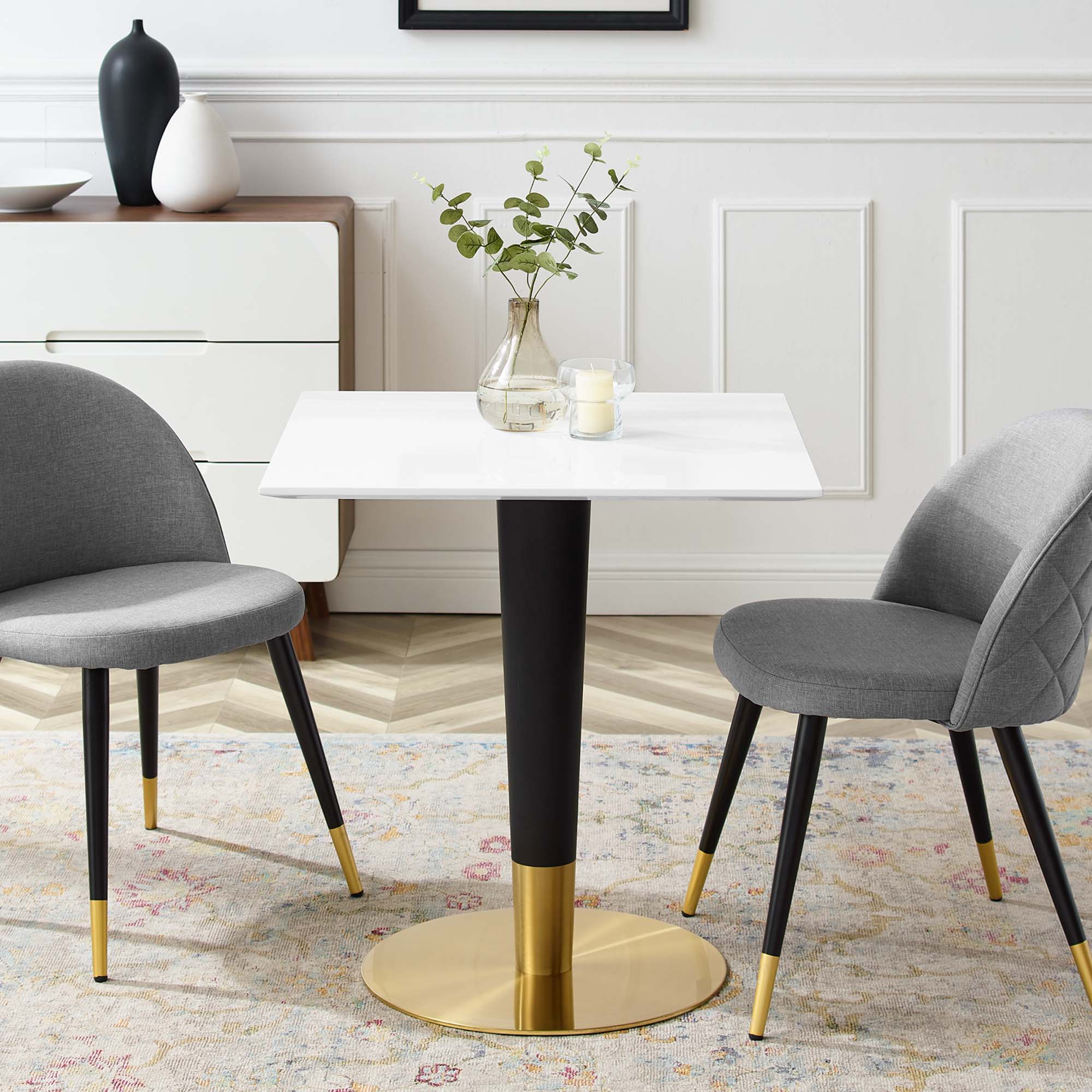 Modway Zinque 28" Square Dining Table