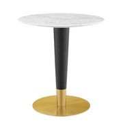 Modway Zinque 28" Artificial Marble Dining Table