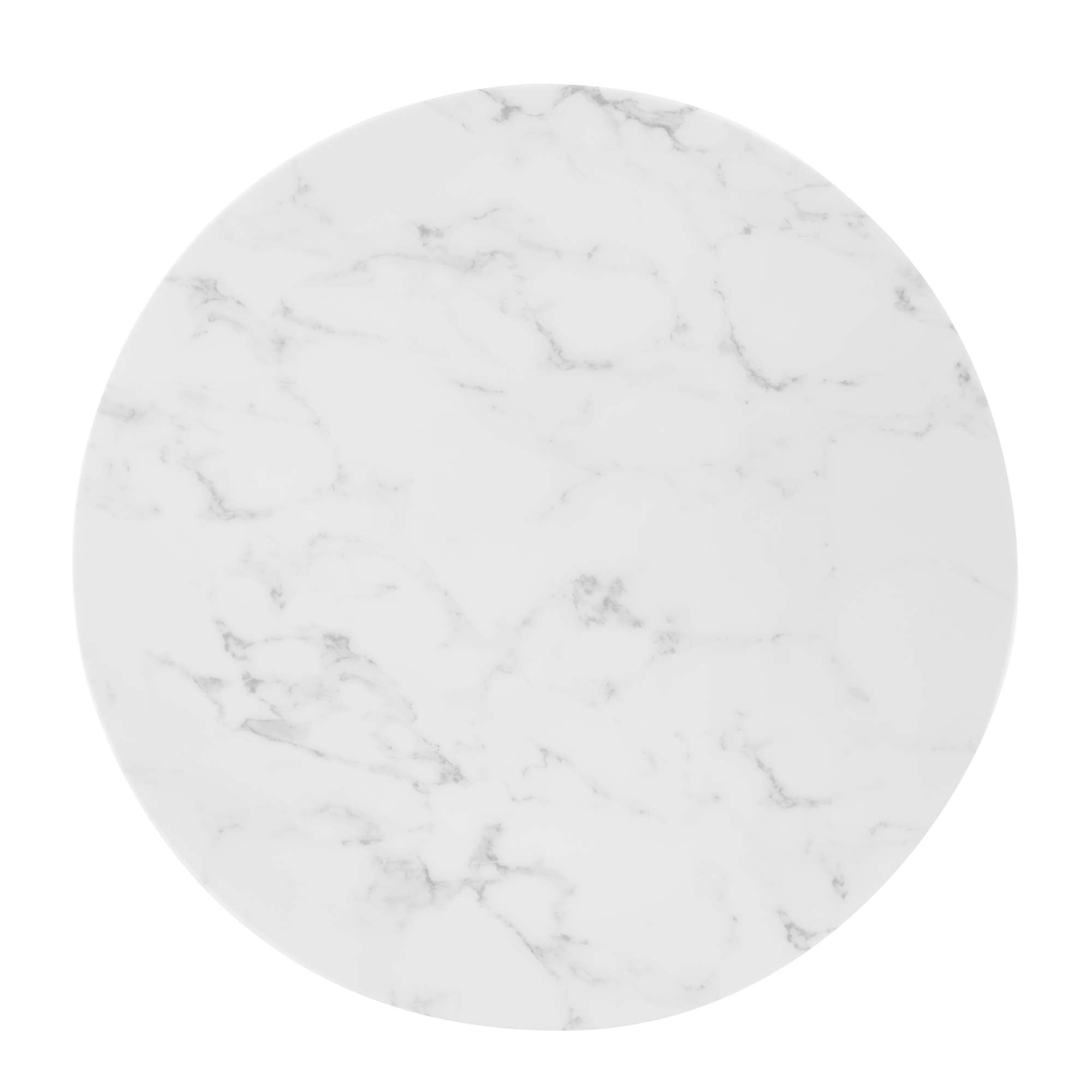 Modway Zinque 28" Artificial Marble Dining Table