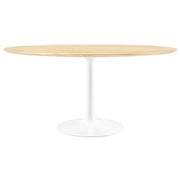 Modway Lippa 60" Round Wood Dining Table
