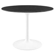 Modway Lippa 40" Round Faux Marble Dining Table