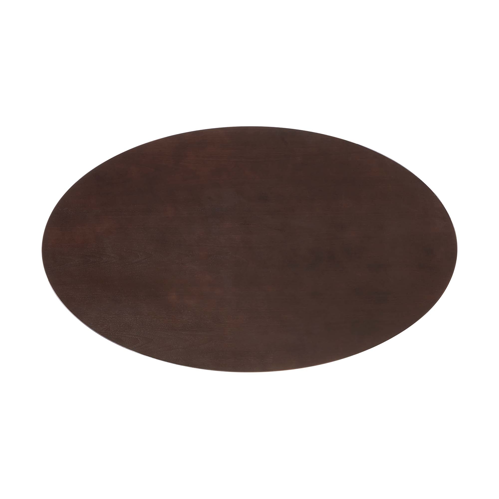 Modway Lippa 60" Oval Cherry Walnut Wood Dining Table
