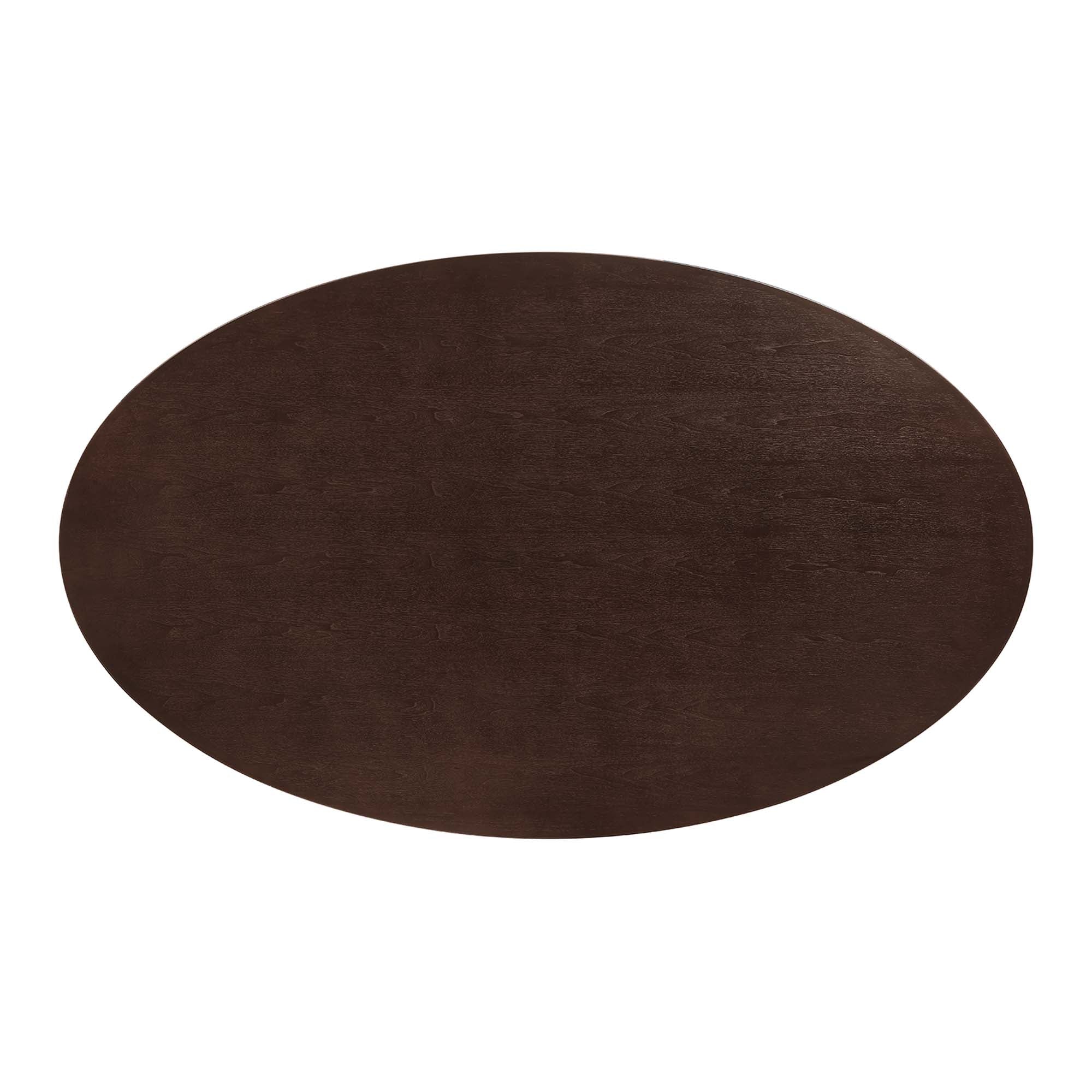 Modway Lippa 78" Oval Wood Dining Table