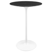 Modway Lippa 28" Round Faux Marble Bar Table