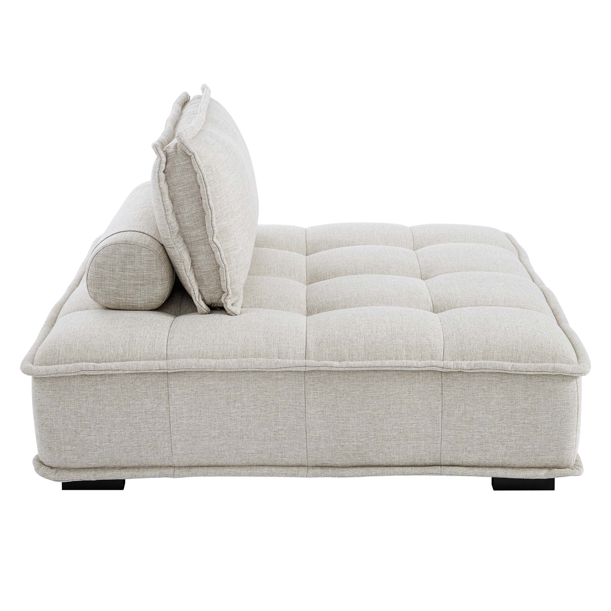 Modway Saunter 5-Piece Tufted Fabric Fabric Sectional Sofa