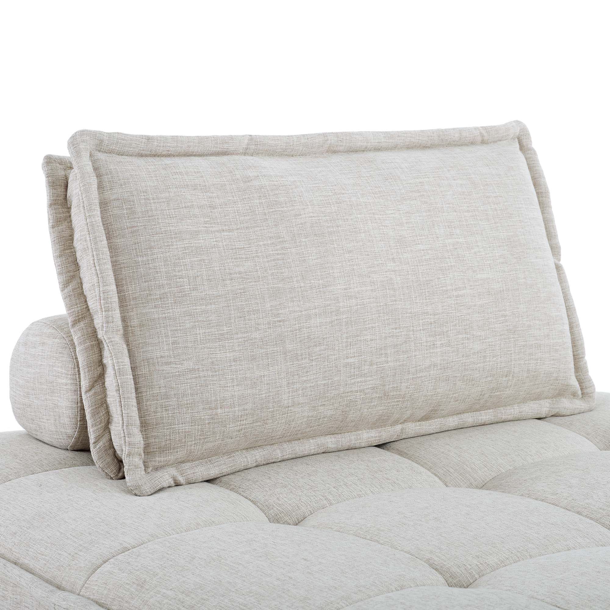 Modway Saunter 5-Piece Tufted Fabric Fabric Sectional Sofa