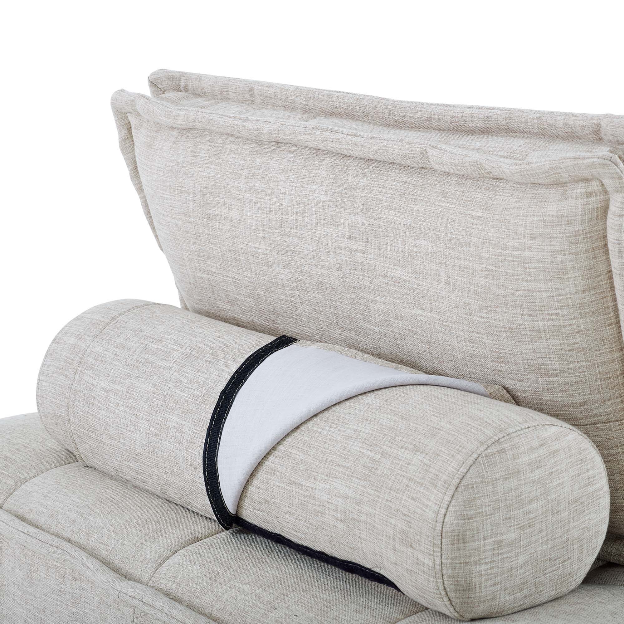 Modway Saunter 5-Piece Tufted Fabric Fabric Sectional Sofa