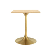 Modway Lippa 24" Square Wood Dining Table
