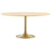 Modway Lippa 60" Round Wood Dining Table
