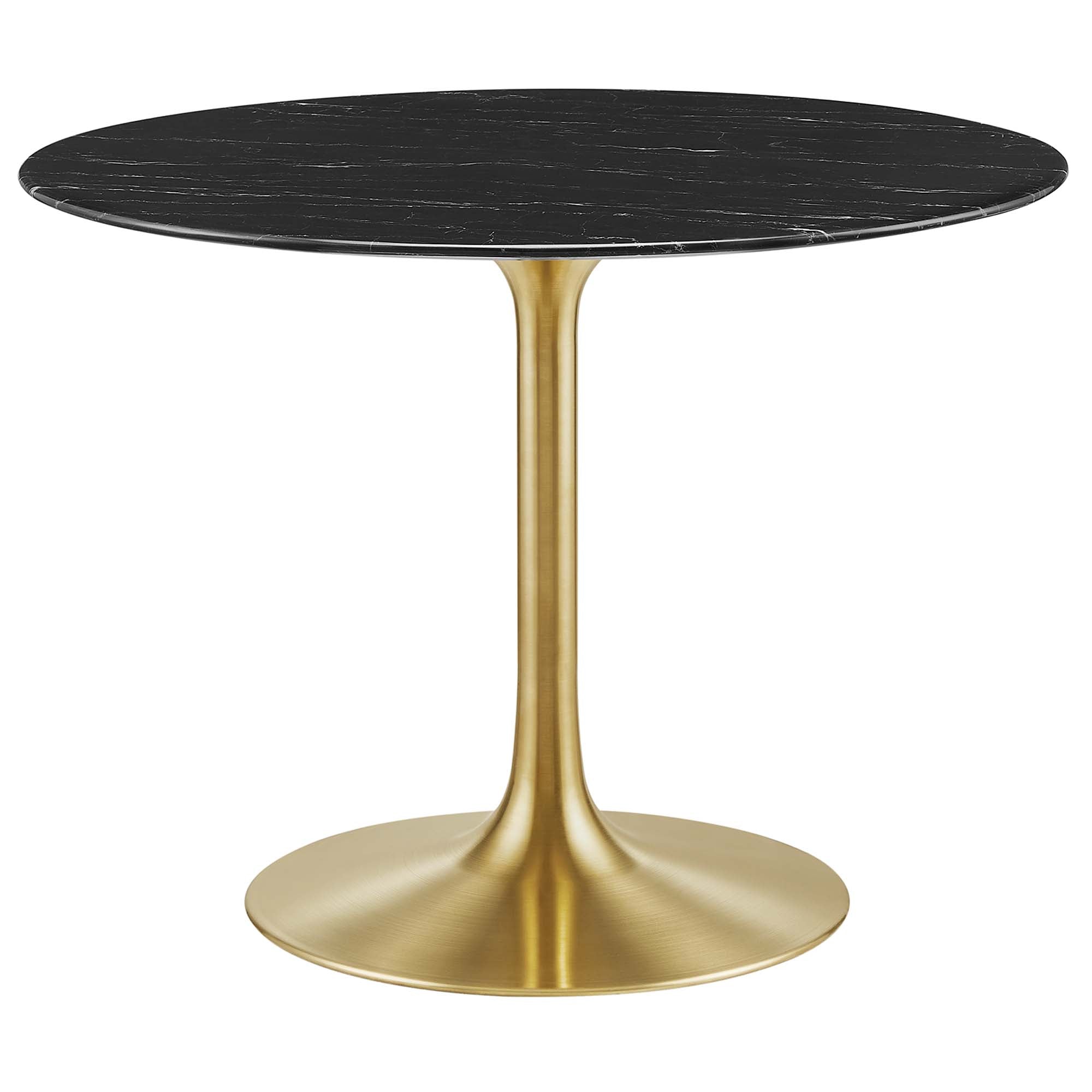 Modway Lippa 40" Round Faux Marble Dining Table