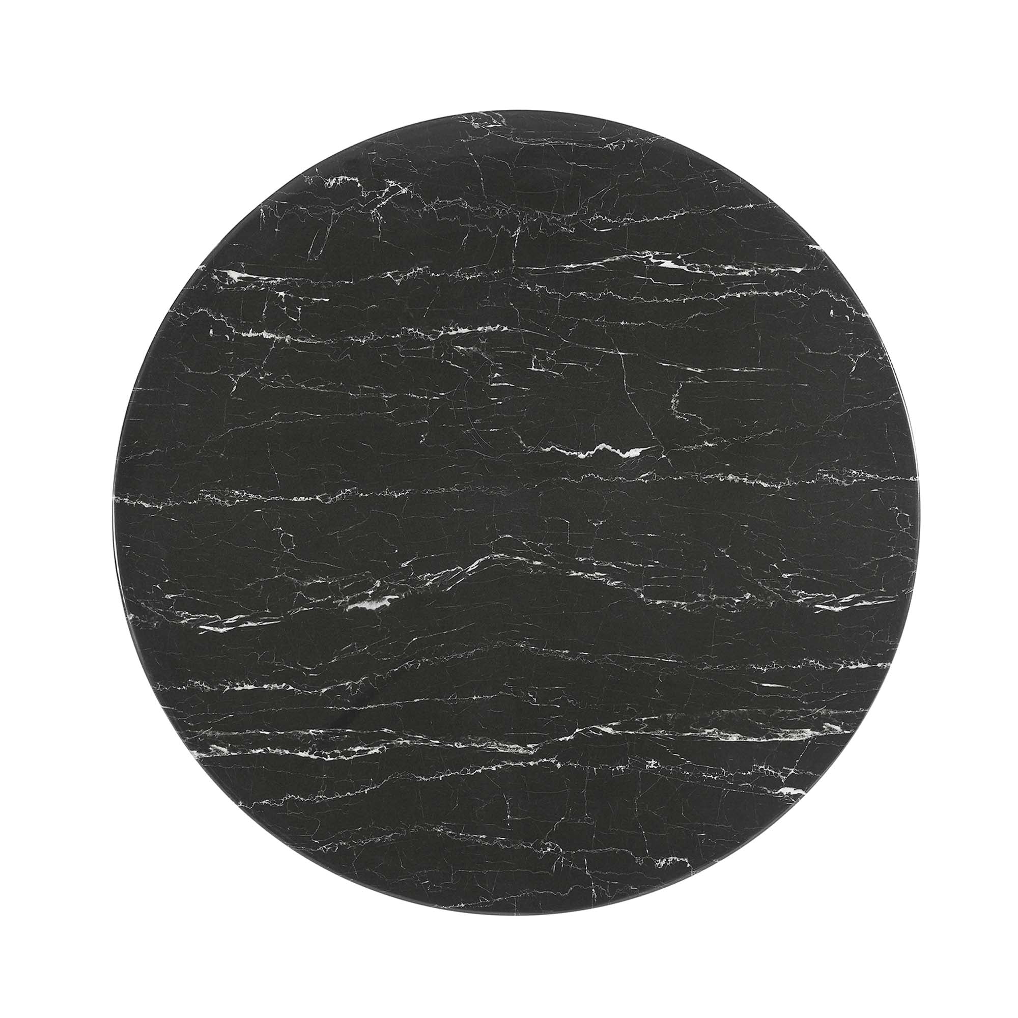 Modway Lippa 40" Round Faux Marble Dining Table