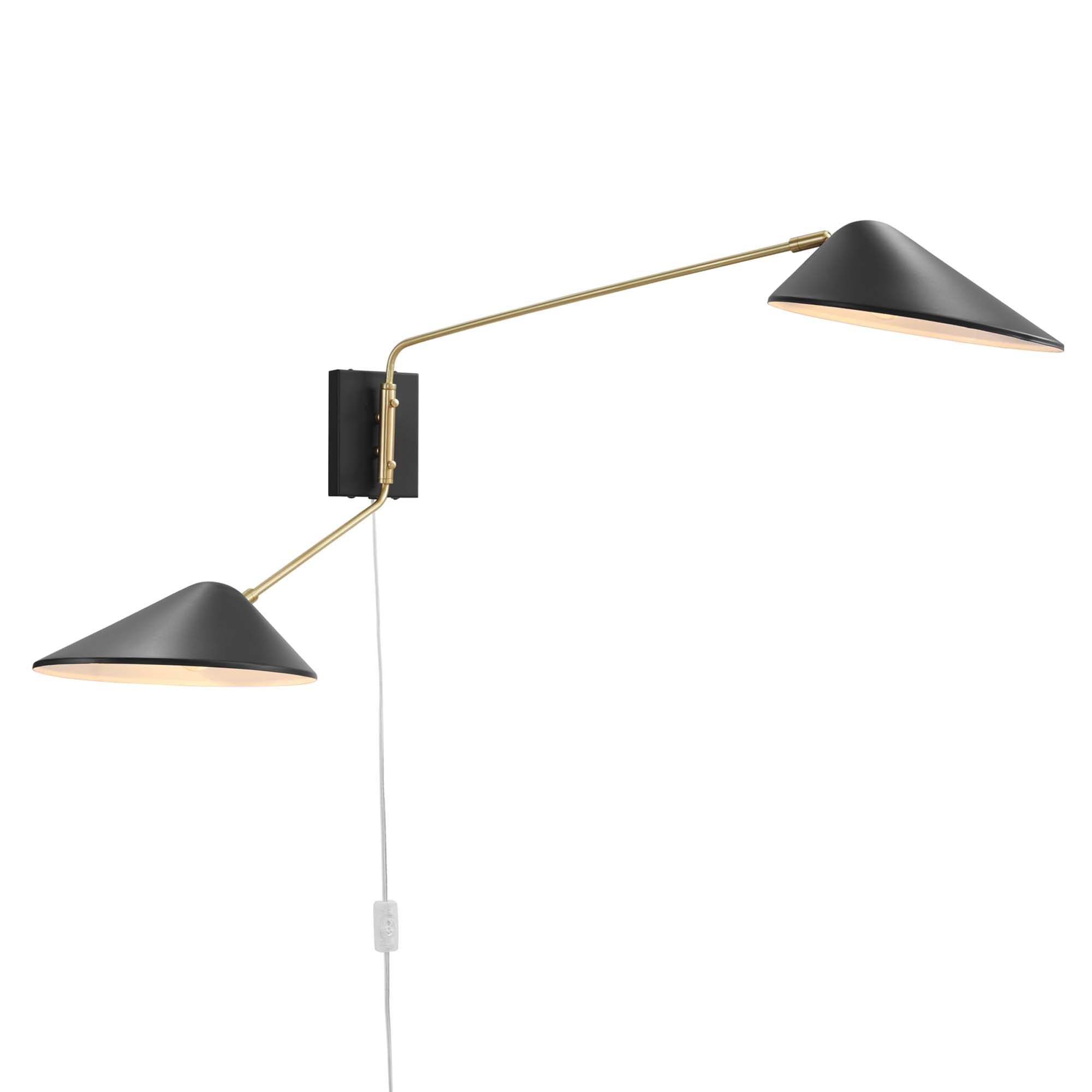 Modway Journey 2-Light Swing Arm Wall Sconce
