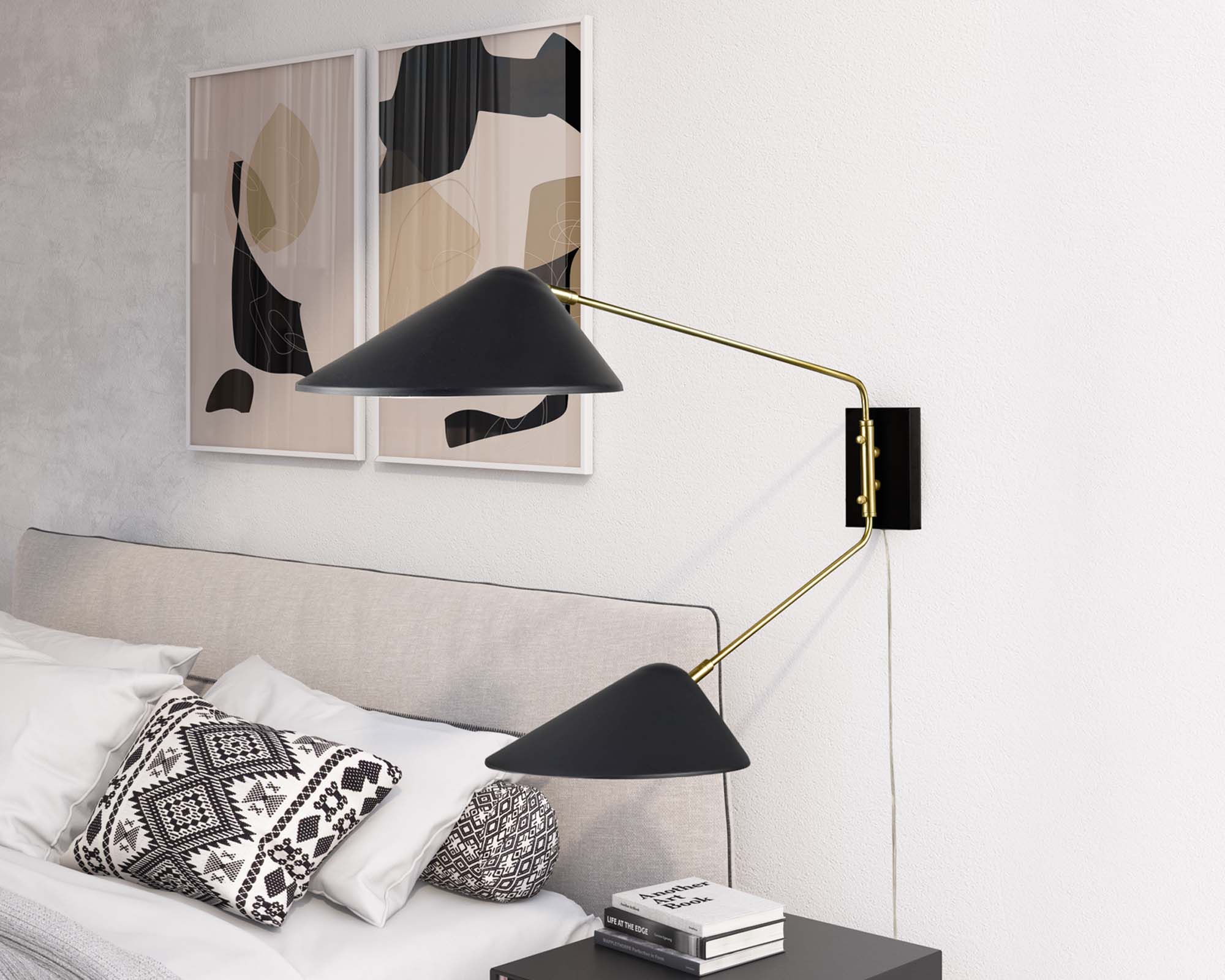 Modway Journey 2-Light Swing Arm Wall Sconce