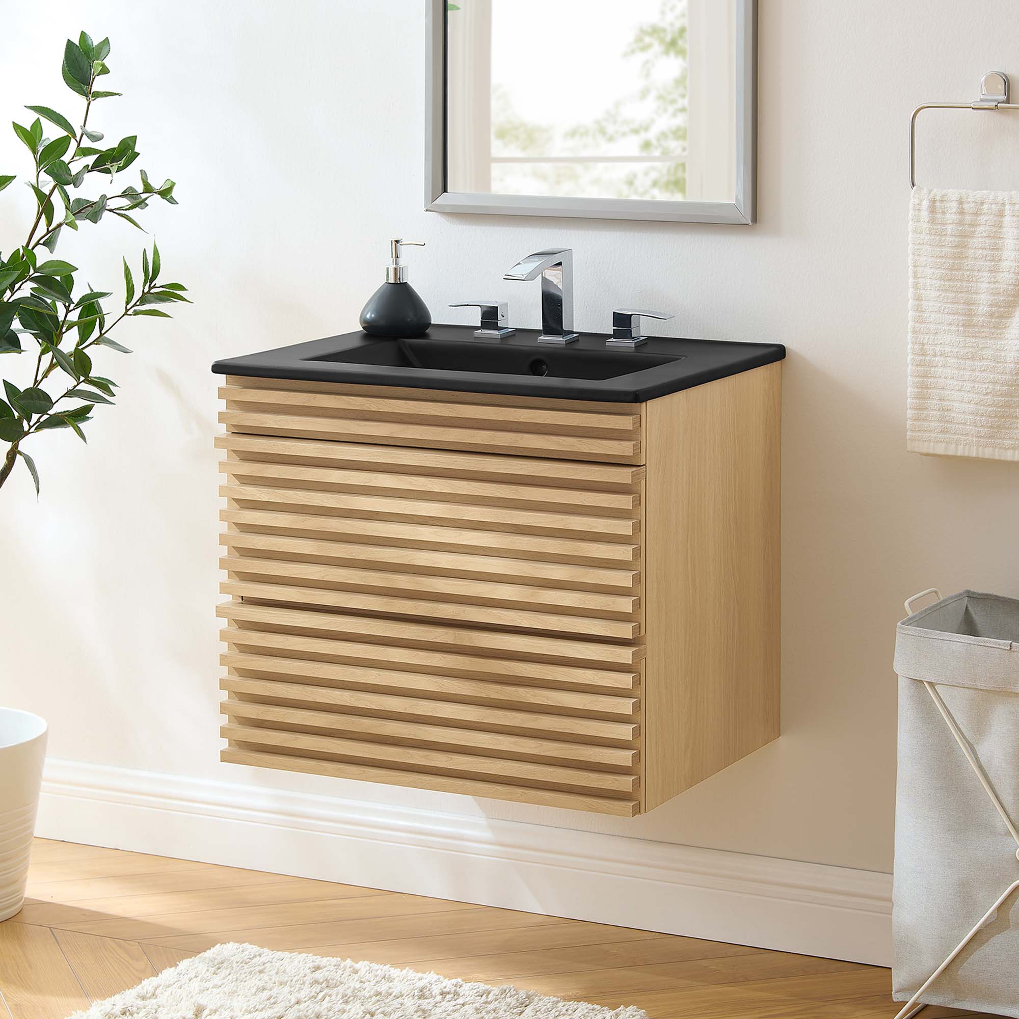 Modway Render 24" Wall-Mount Bathroom Vanity