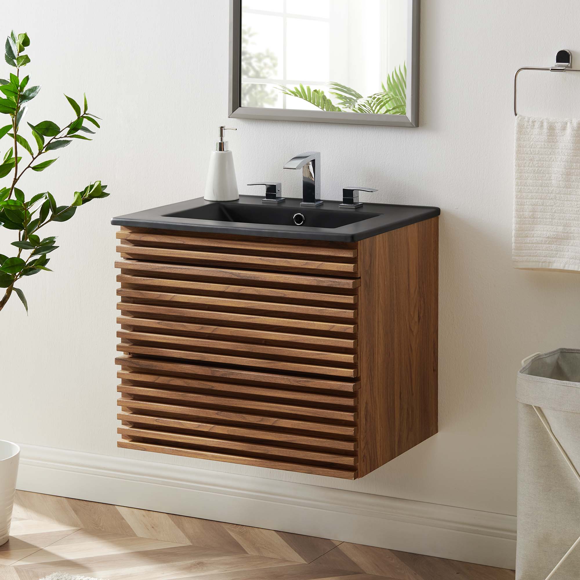 Modway Render 24" Wall-Mount Bathroom Vanity