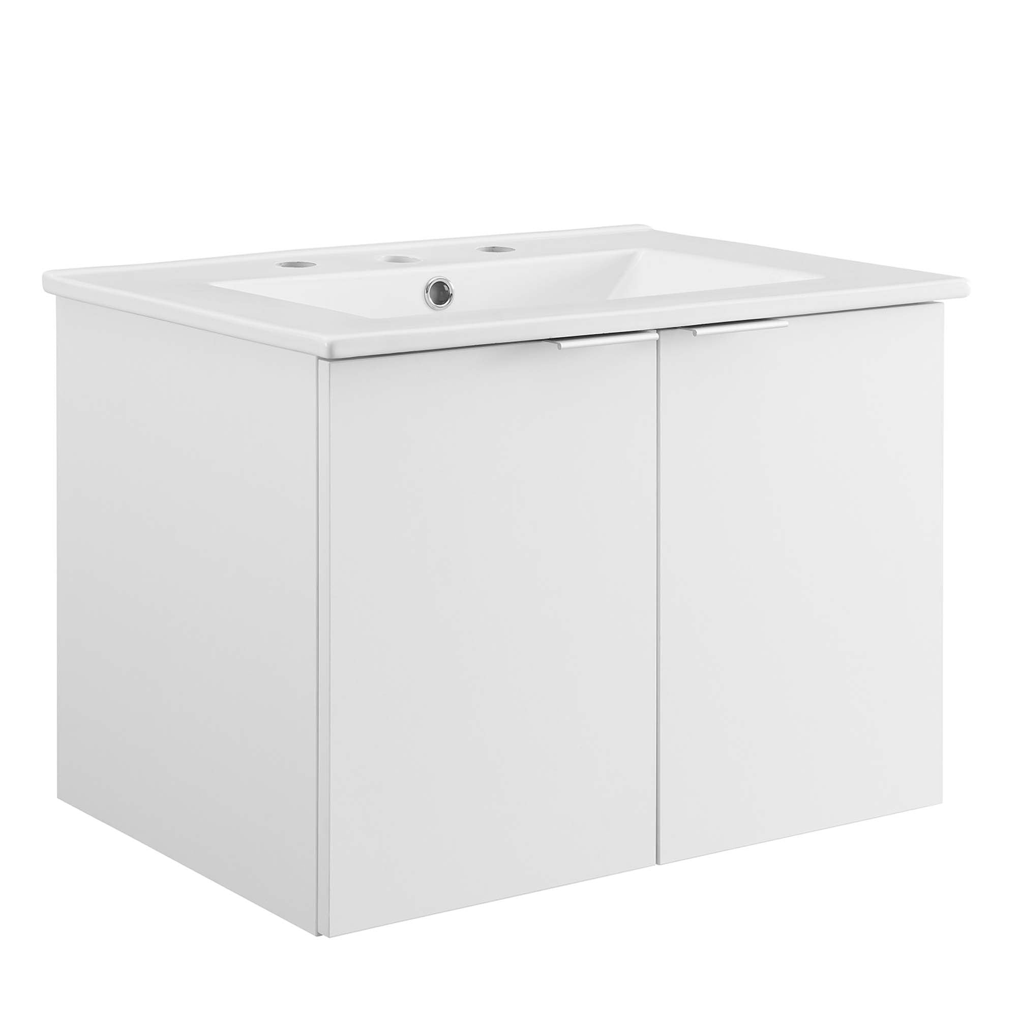 Modway Maybelle 24" Wall-Mount Bathroom Vanity