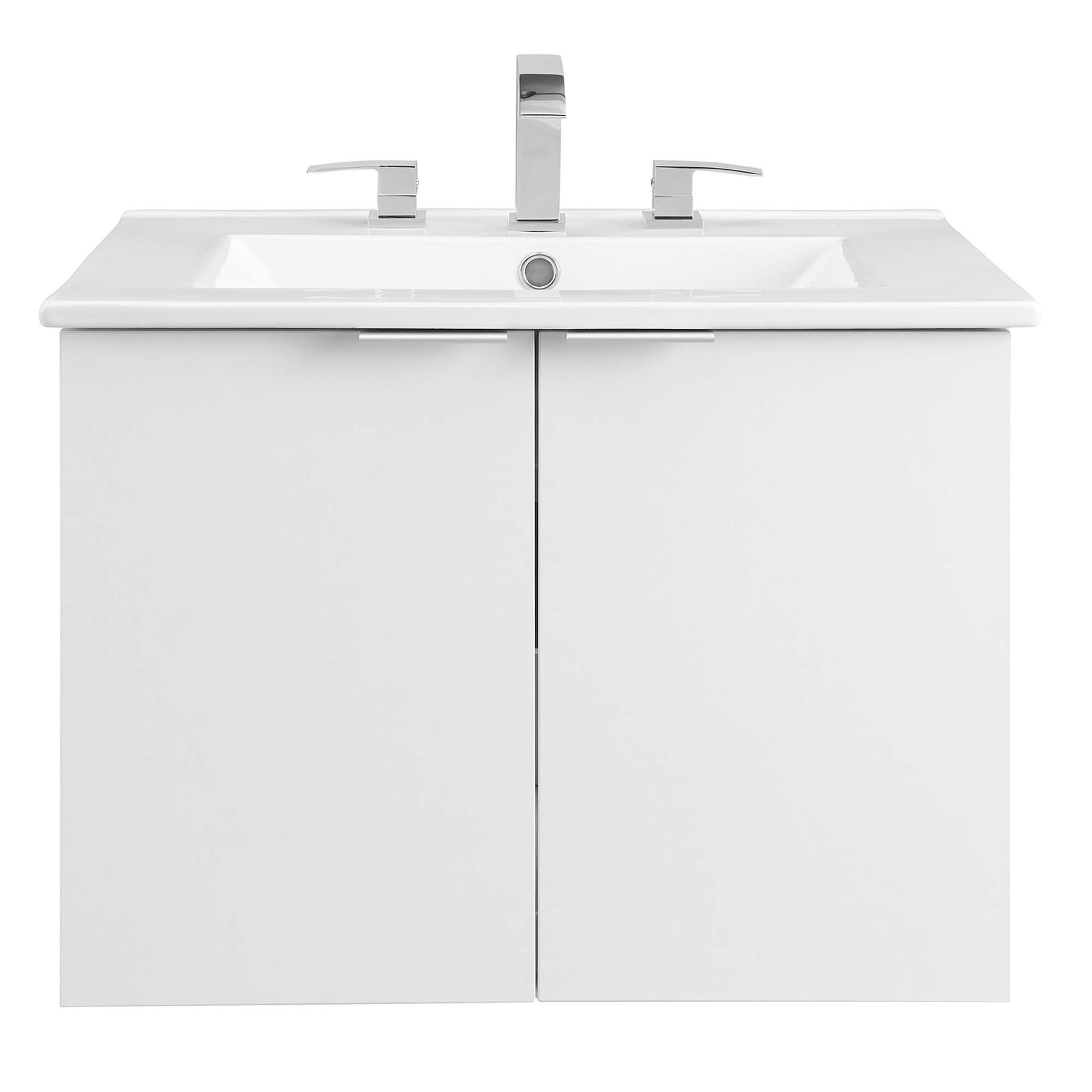 Modway Maybelle 24" Wall-Mount Bathroom Vanity