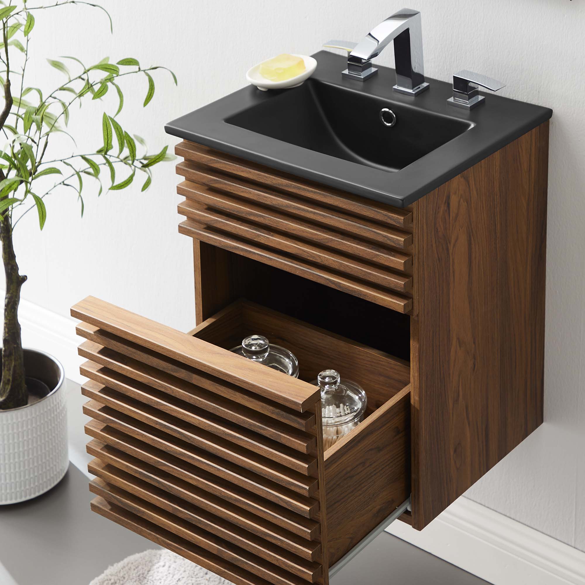Modway Render 18" Wall-Mount Bathroom Vanity