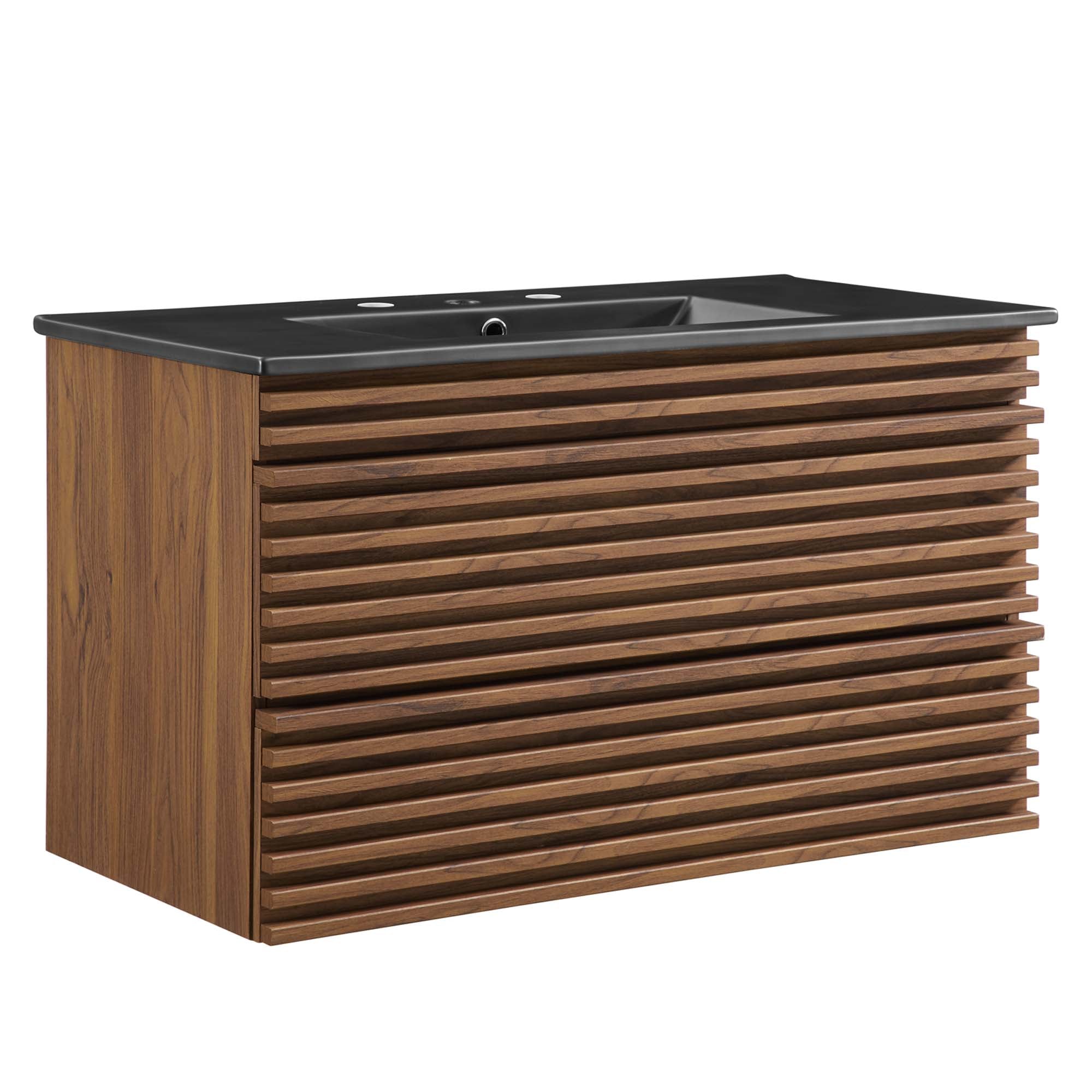 Modway Render 36" Wall-Mount Bathroom Vanity