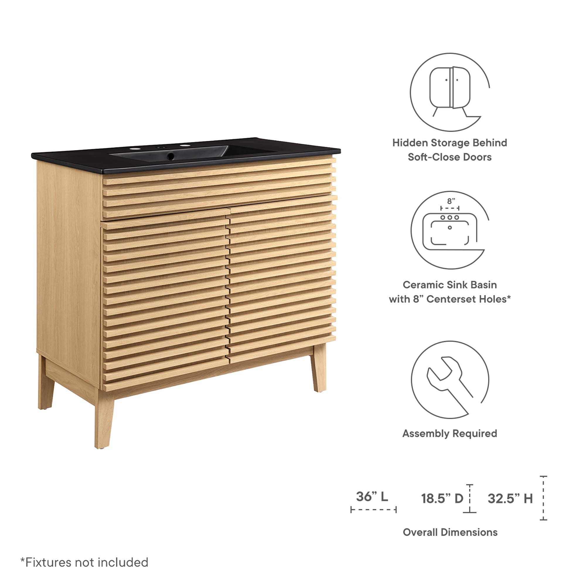 Modway Render 36" Bathroom Vanity