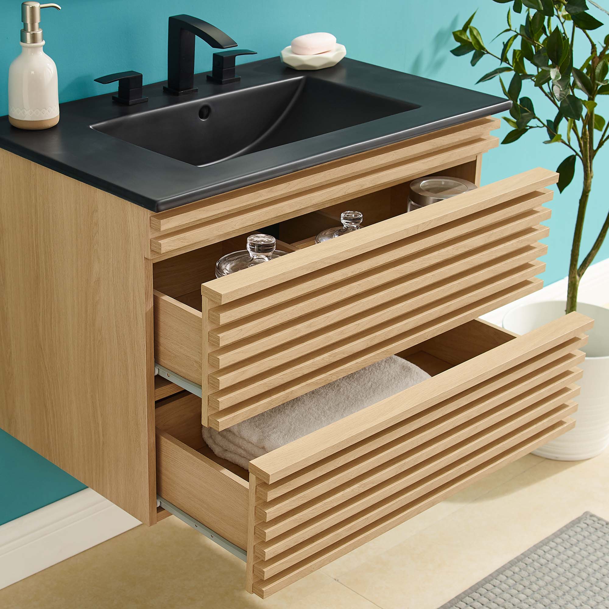 Modway Render 30" Wall-Mount Bathroom Vanity