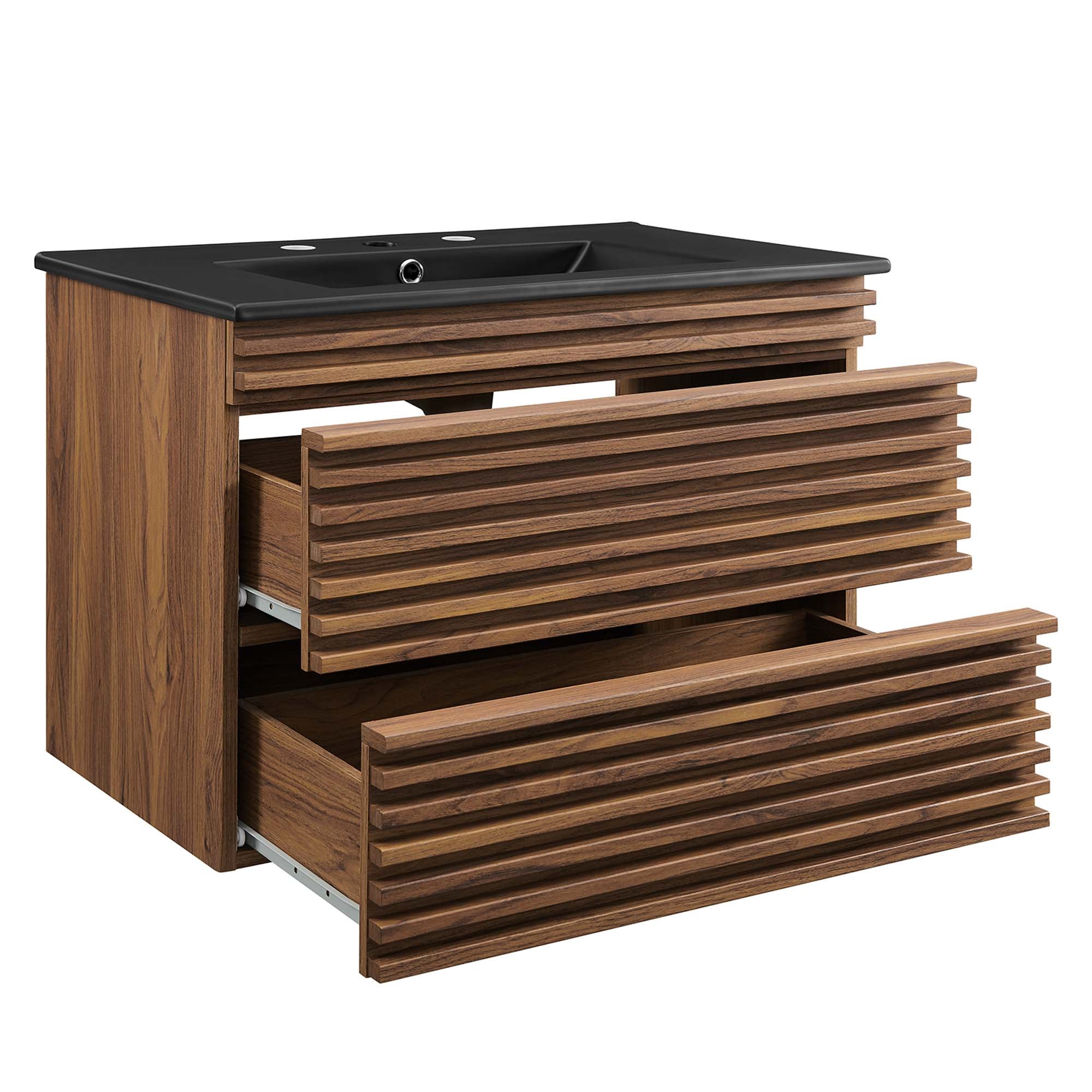 Modway Render 30" Wall-Mount Bathroom Vanity